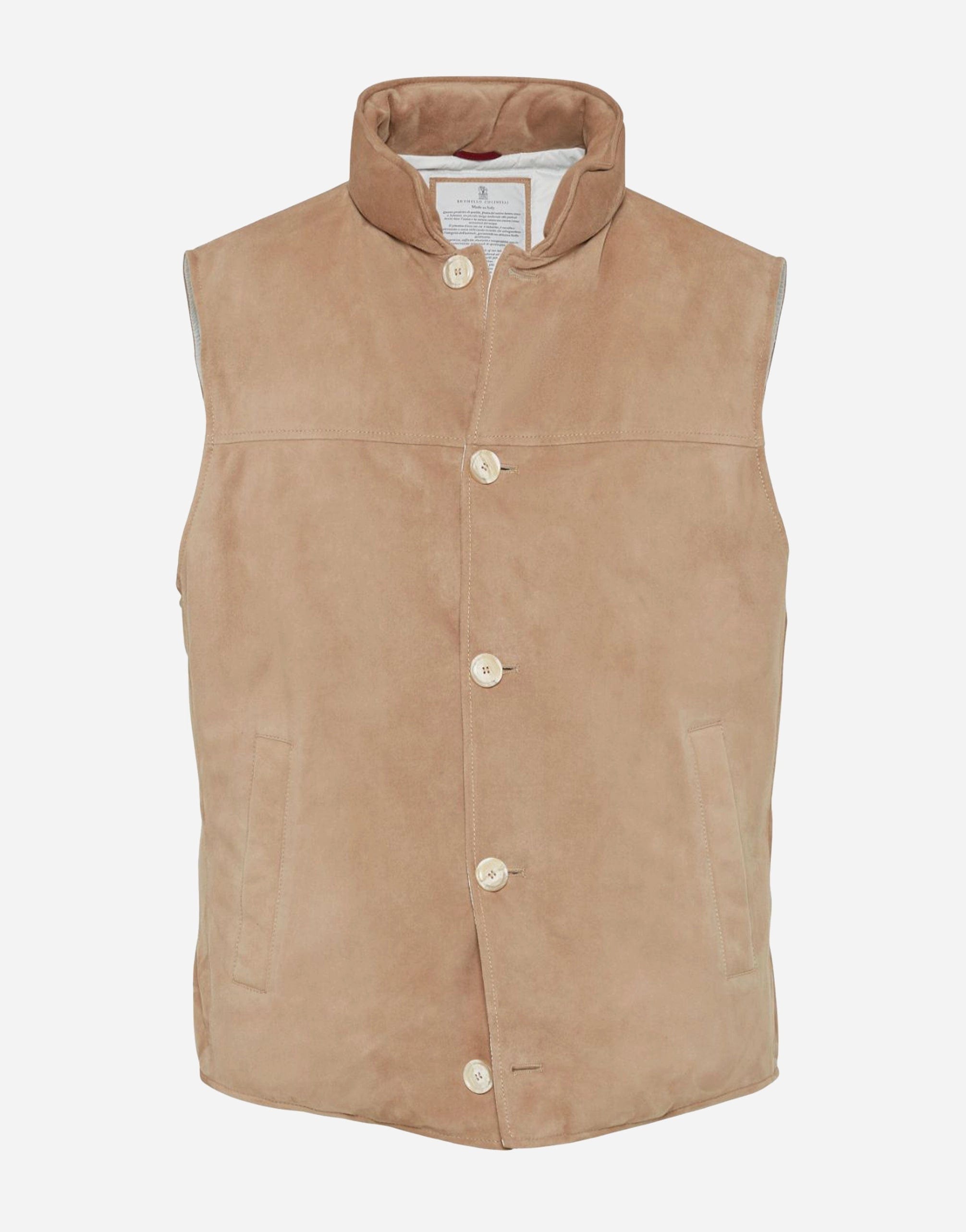 Brunello Cucinelli Padded Leather Gilet