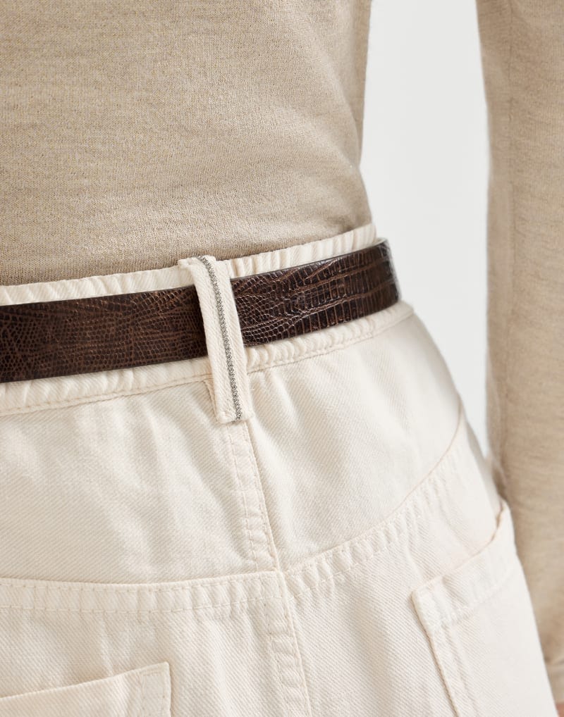 Brunello Cucinelli Panama Garment-Dyed Monili Trousers