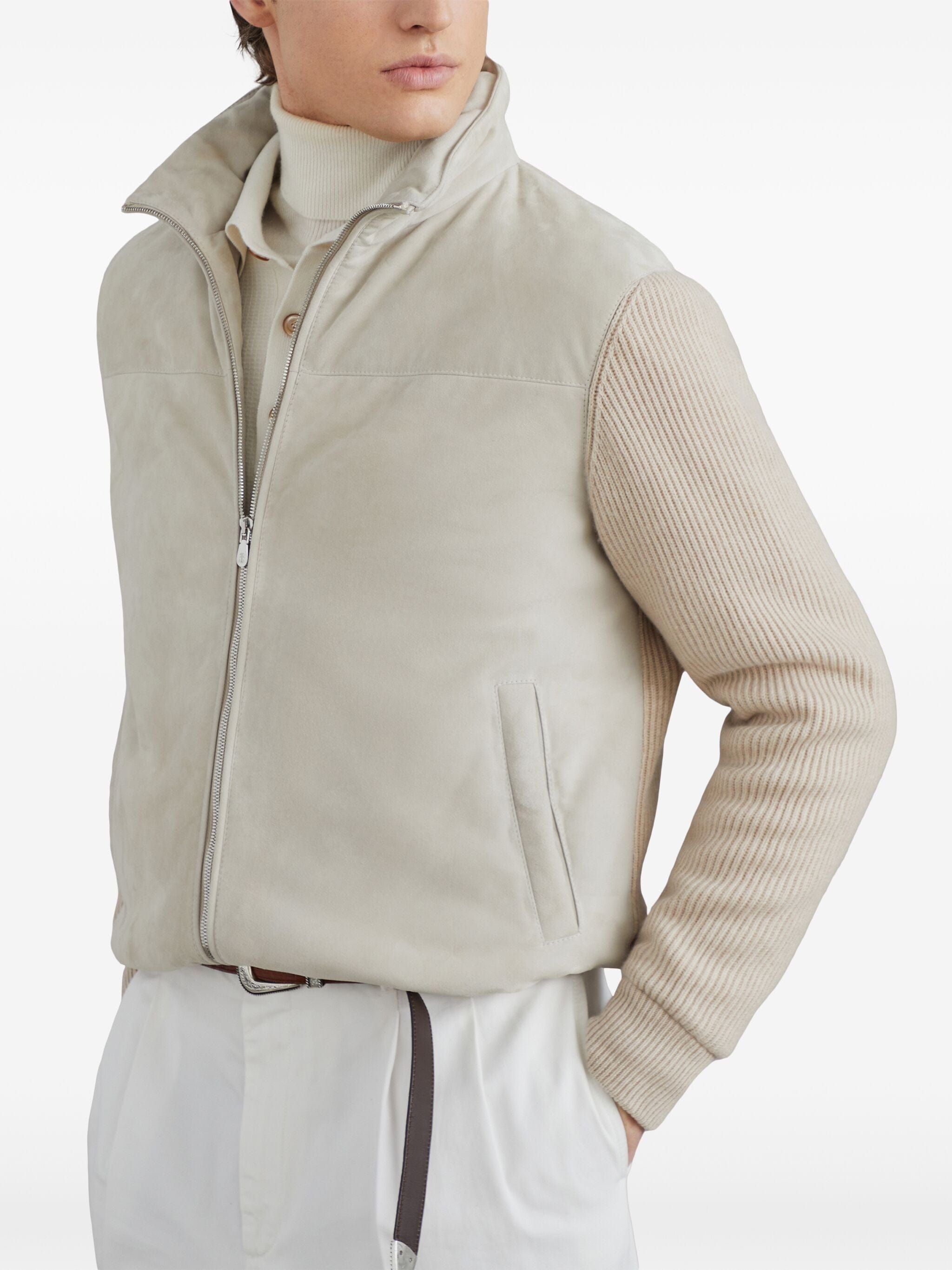 Brunello Cucinelli Panelled Padded Jacket