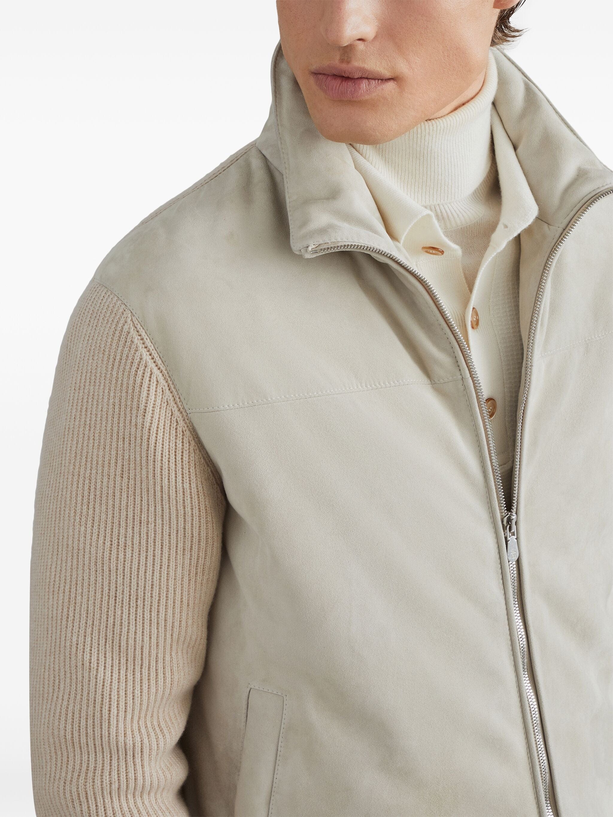 Brunello Cucinelli Panelled Padded Jacket