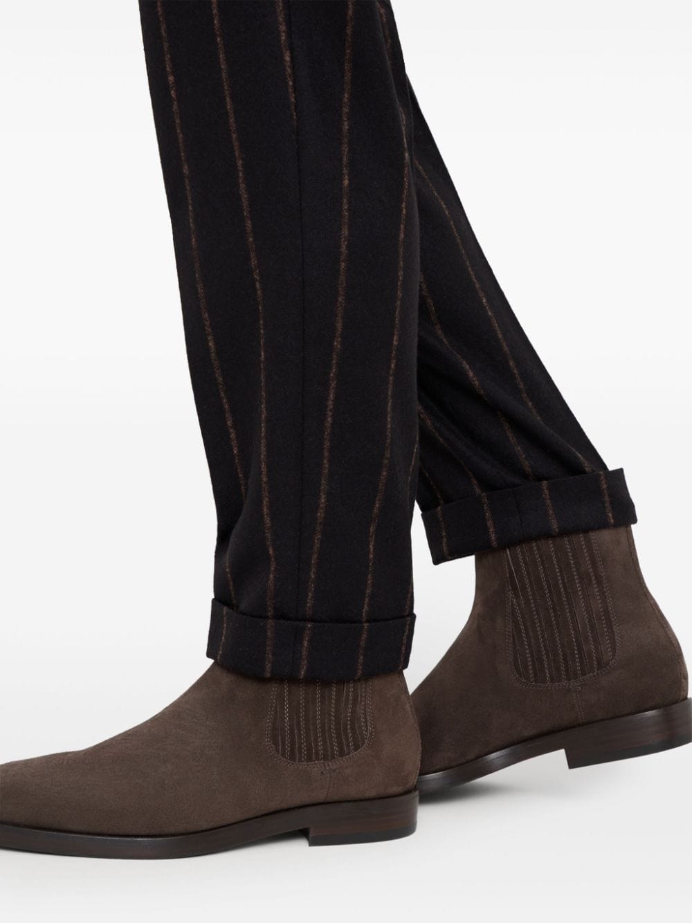 Brunello Cucinelli Panelled Suede Ankle Boots