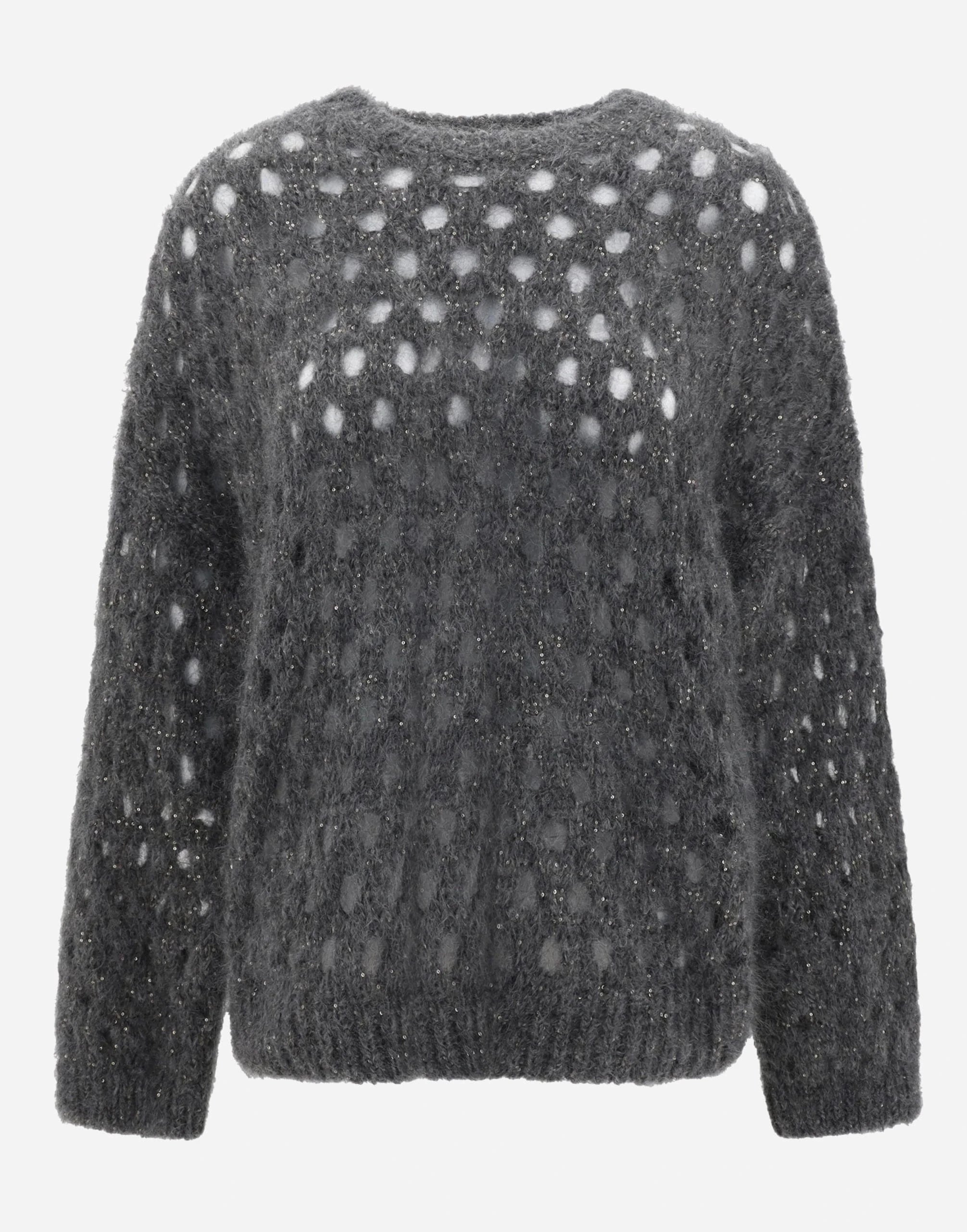 Brunello Cucinelli Perforated Sequined Sweater