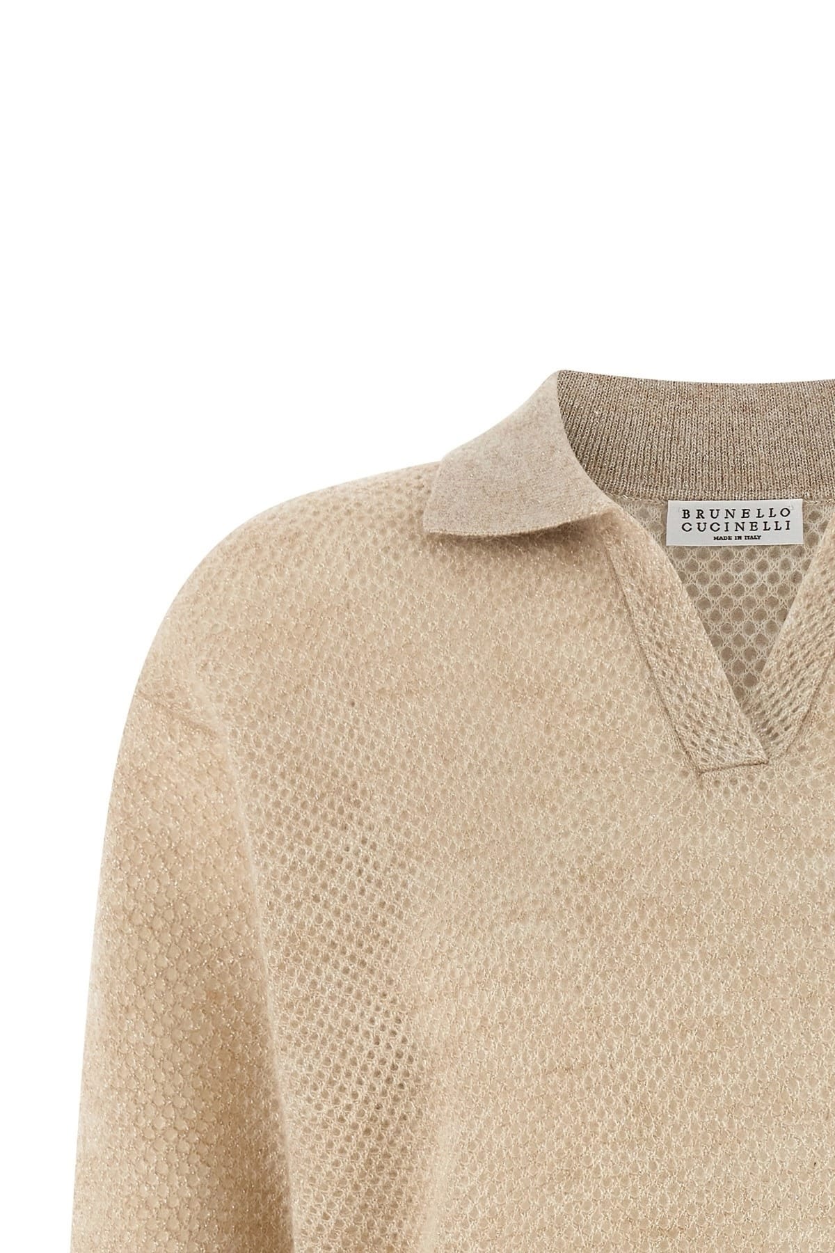 Brunello Cucinelli Brunello Cucinelli Perforated Waffle Polo Shirt