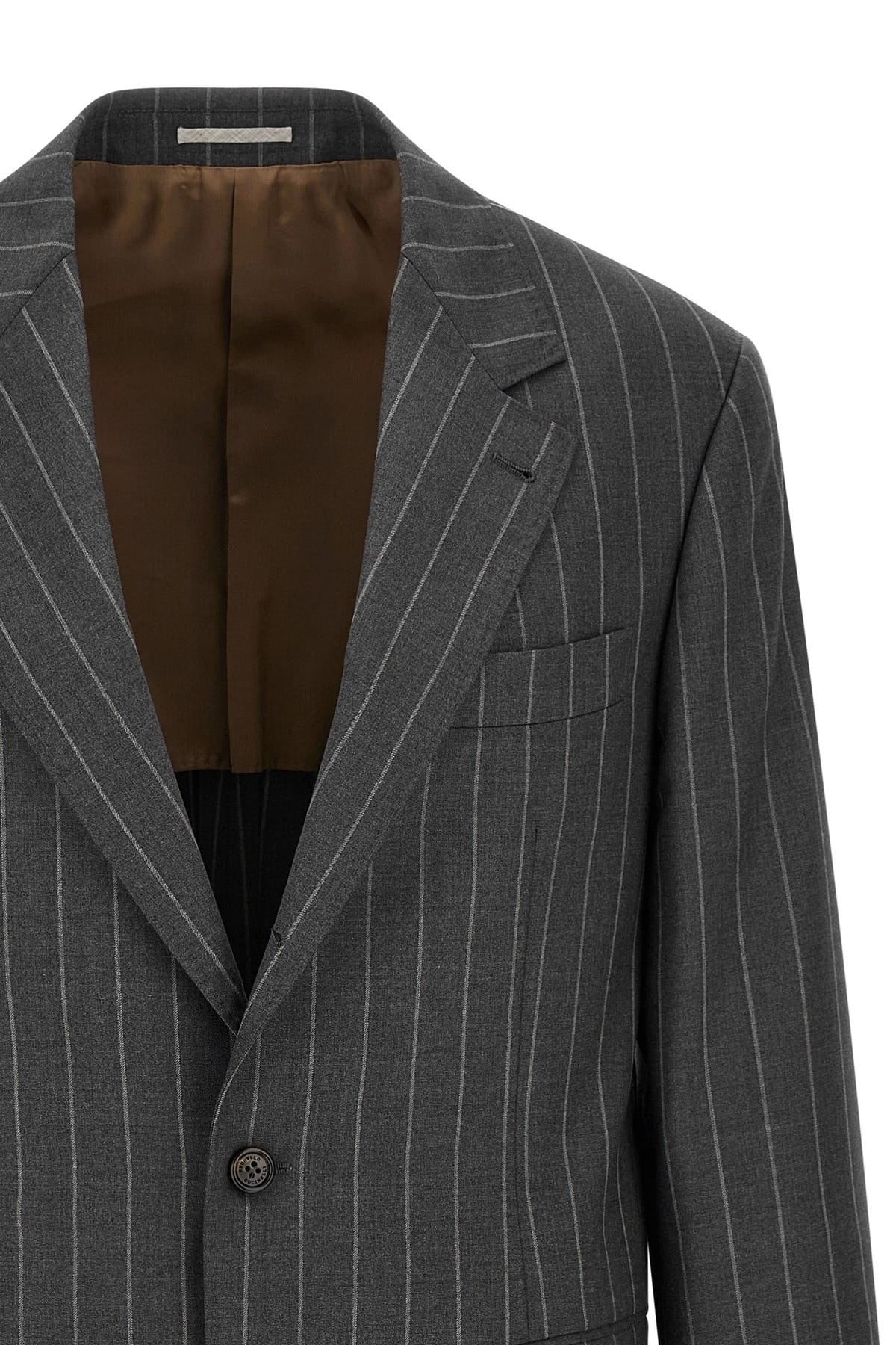 Brunello Cucinelli Brunello Cucinelli Pinstripe Virgin Wool Blazer