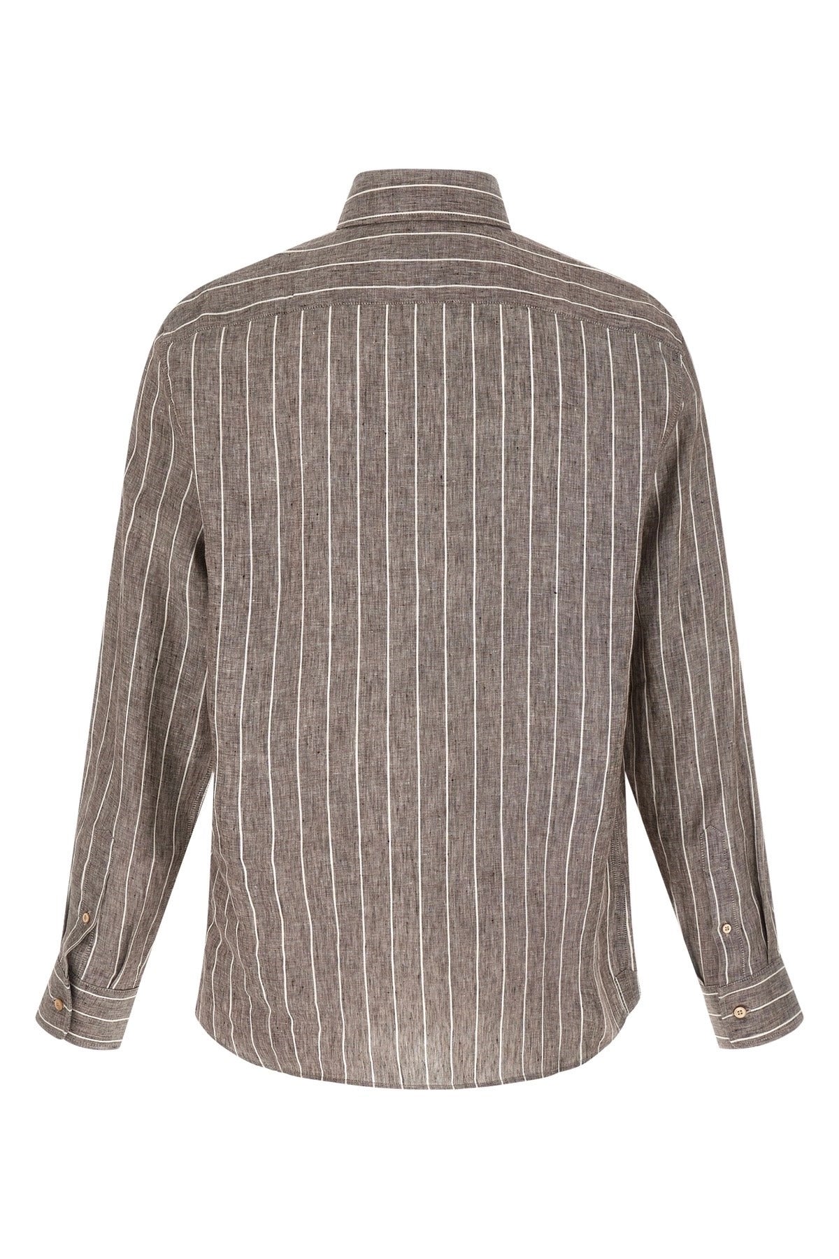 フ*)様 Brunello Cucinelli スウィングトップ 50 Brunello Cucinelli Pinstriped Canvas Shirt | Sendegaro