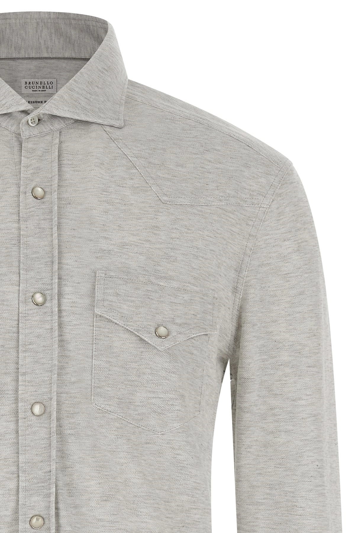 Brunello Cucinelli Brunello Cucinelli Piqué Cotton Shirt