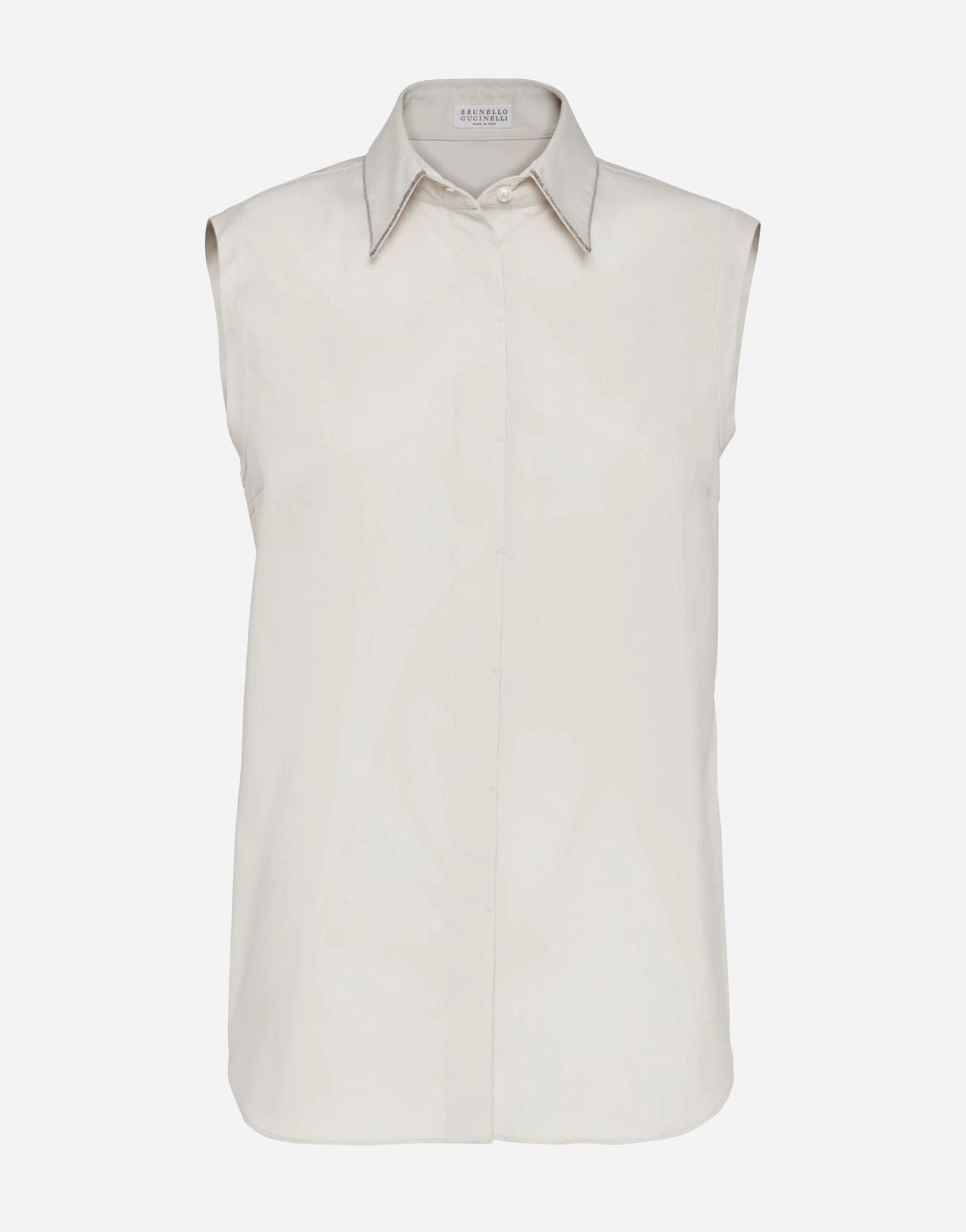 Brunello Cucinelli Plain Sleeveless Shirt