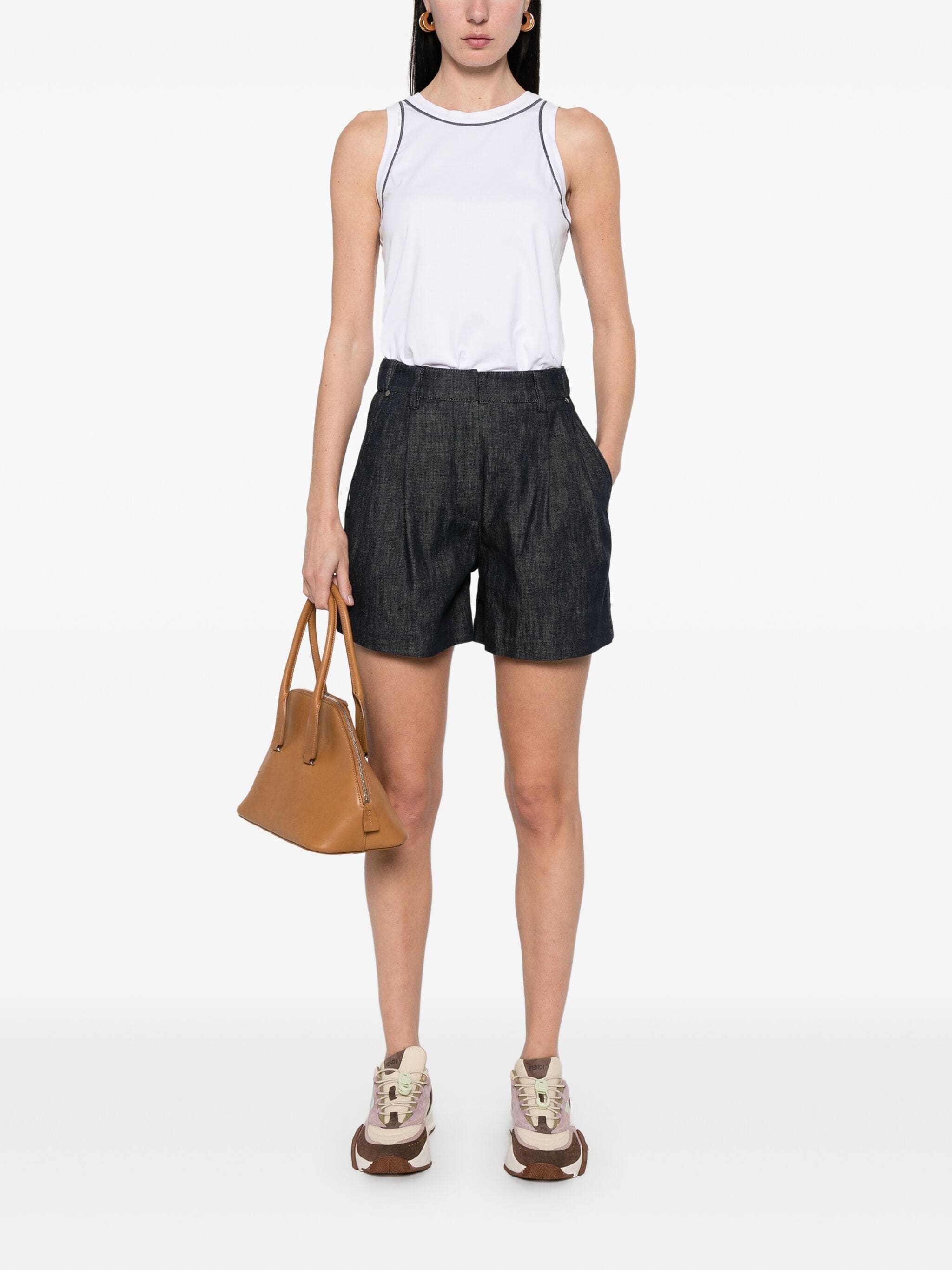 Brunello Cucinelli Pleat-Detail Shorts