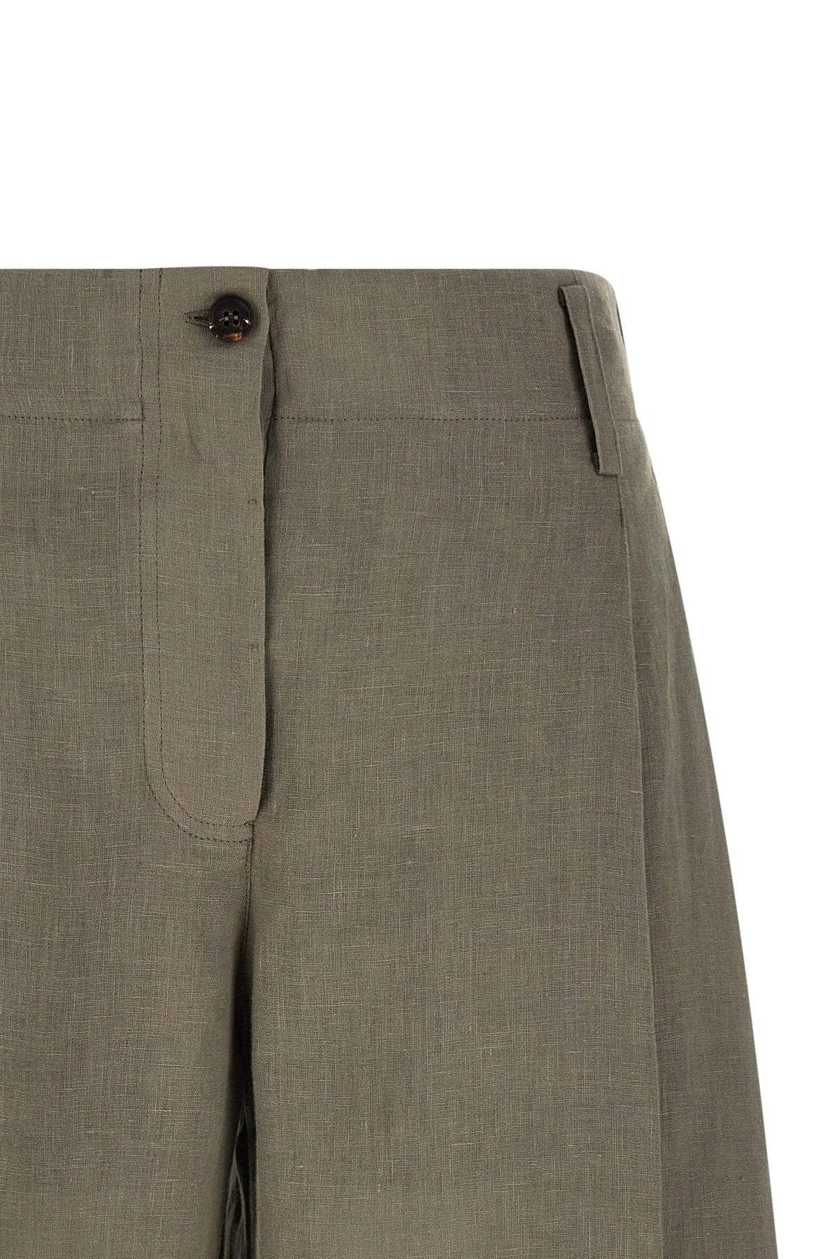 Brunello Cucinelli Brunello Cucinelli Pleated Linen Shorts