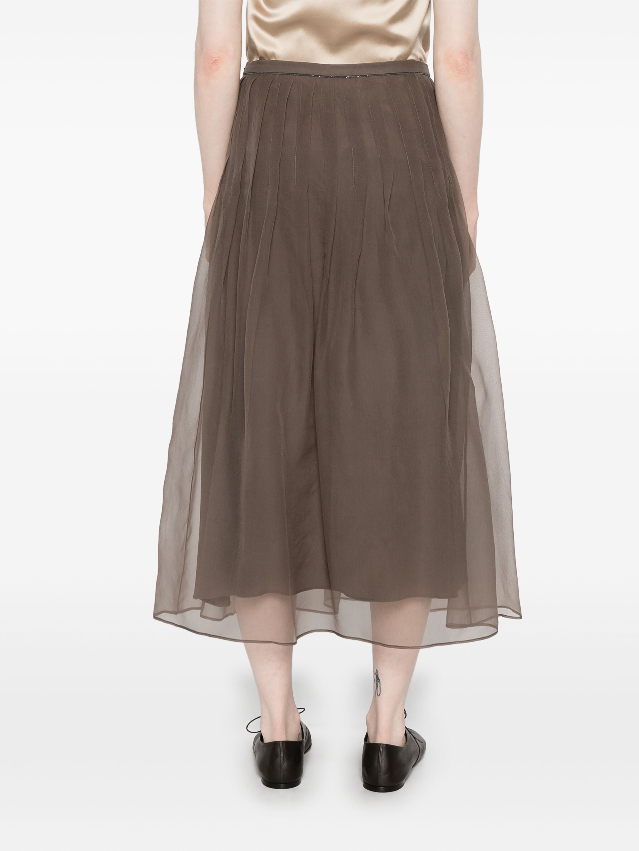 Brunello Cucinelli Pleated Skirt