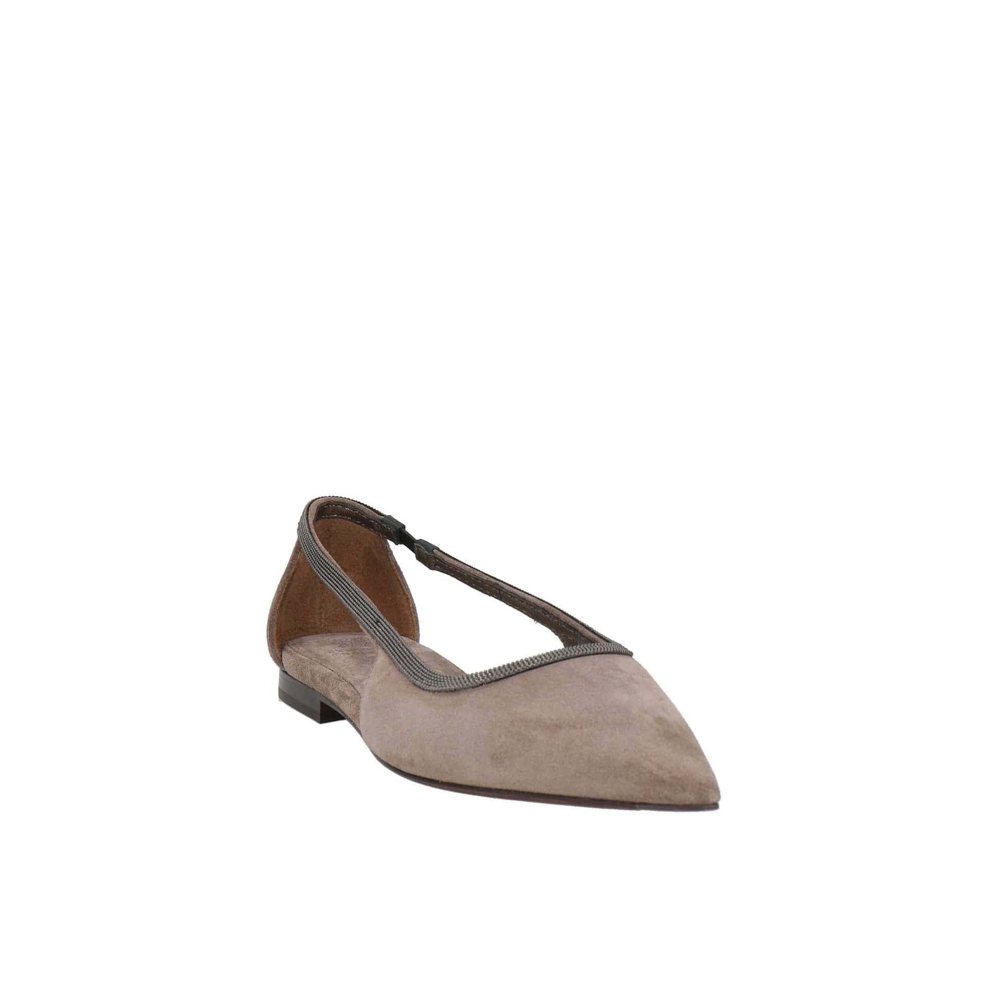 Brunello Cucinelli Brunello Cucinelli Pointed Toe Suede Flats