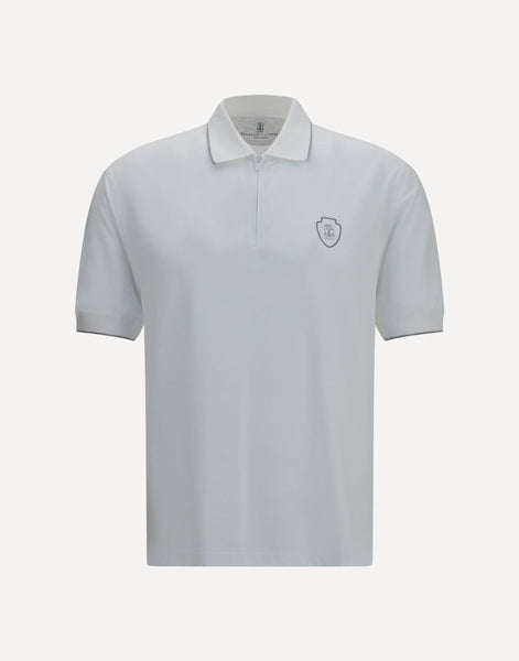 美品「BRUNELLO CUCINELLI」最高級コットン ポロ イタリア製　L Brunello Cucinelli Polo Shirt With Crest | Sendegaro CH