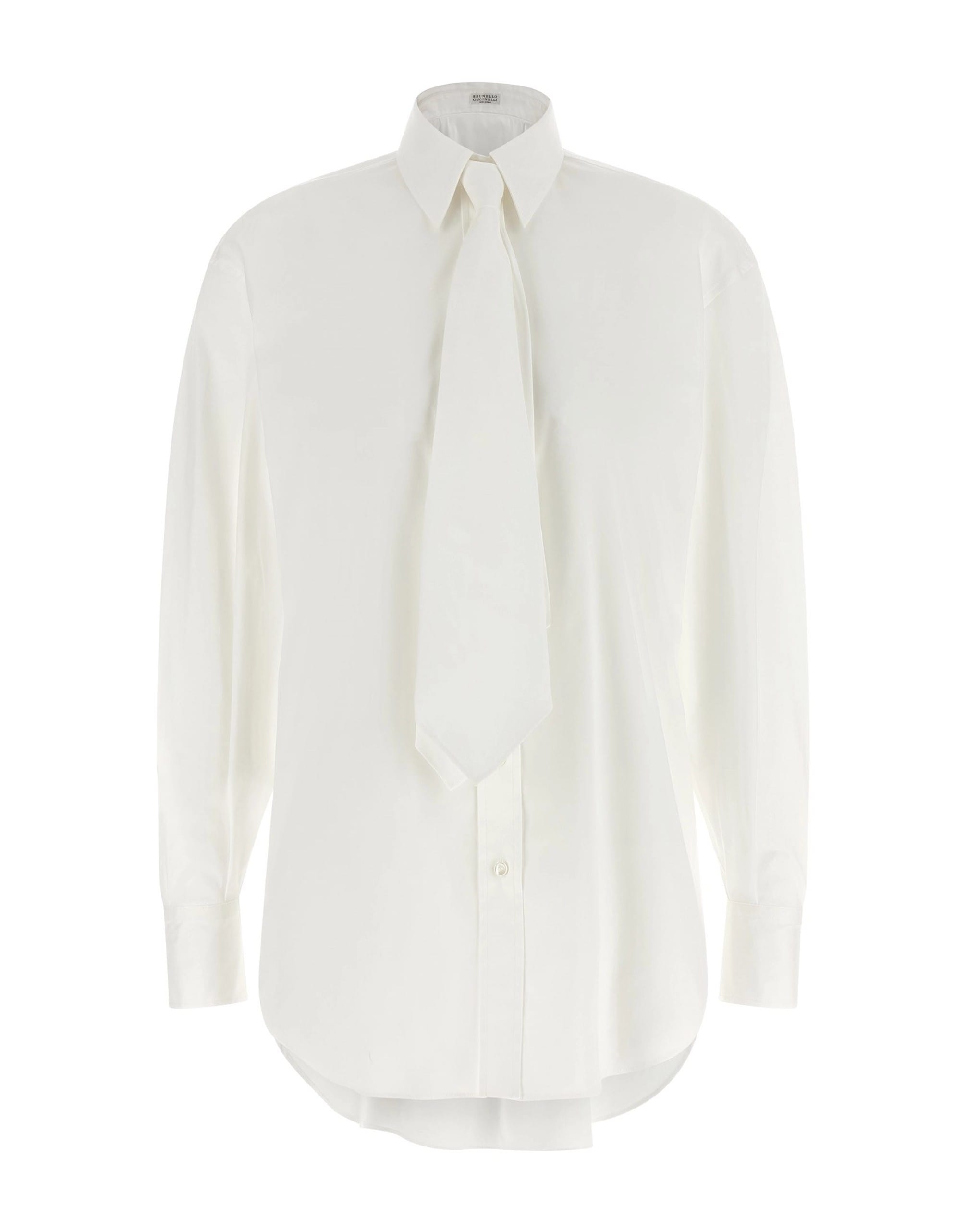 Brunello Cucinelli Brunello Cucinelli Poplin Shirt With Tie
