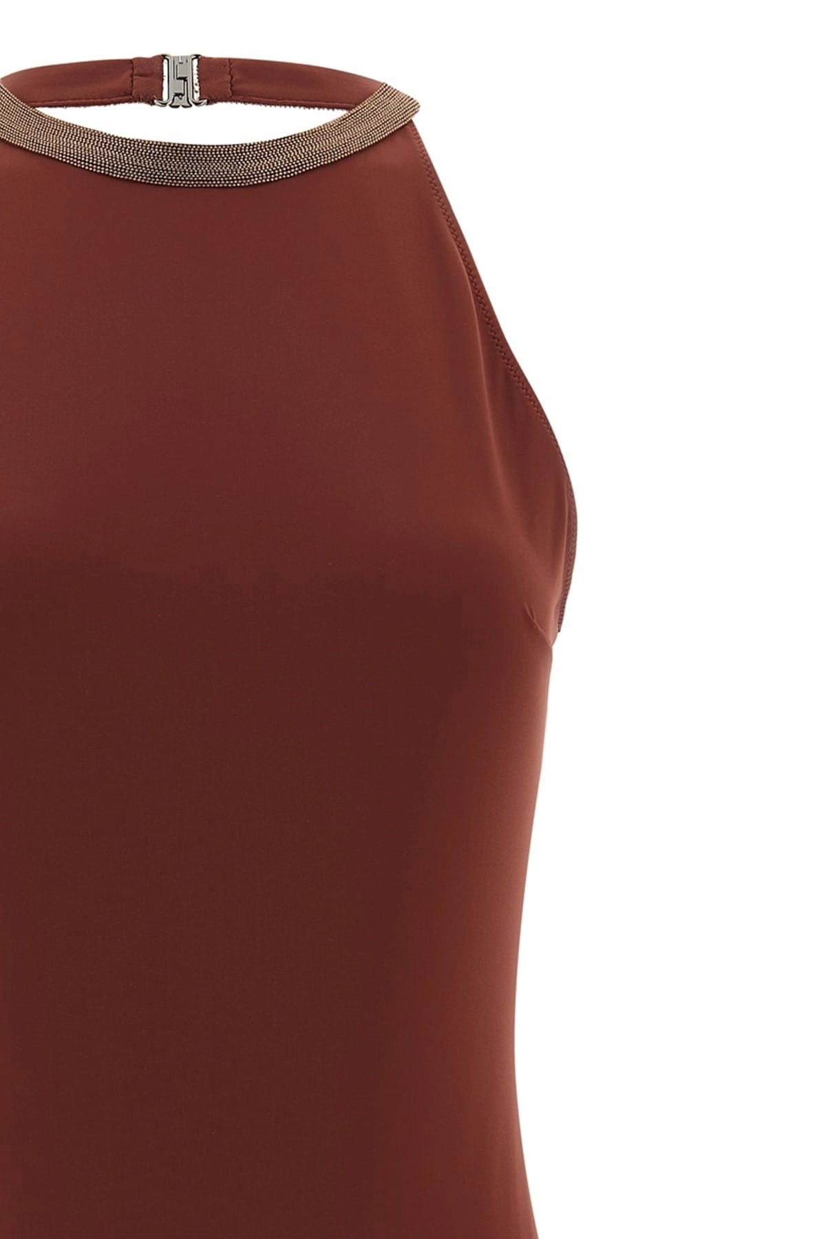 Brunello Cucinelli Brunello Cucinelli Precious Collar One-Piece Swimsuit
