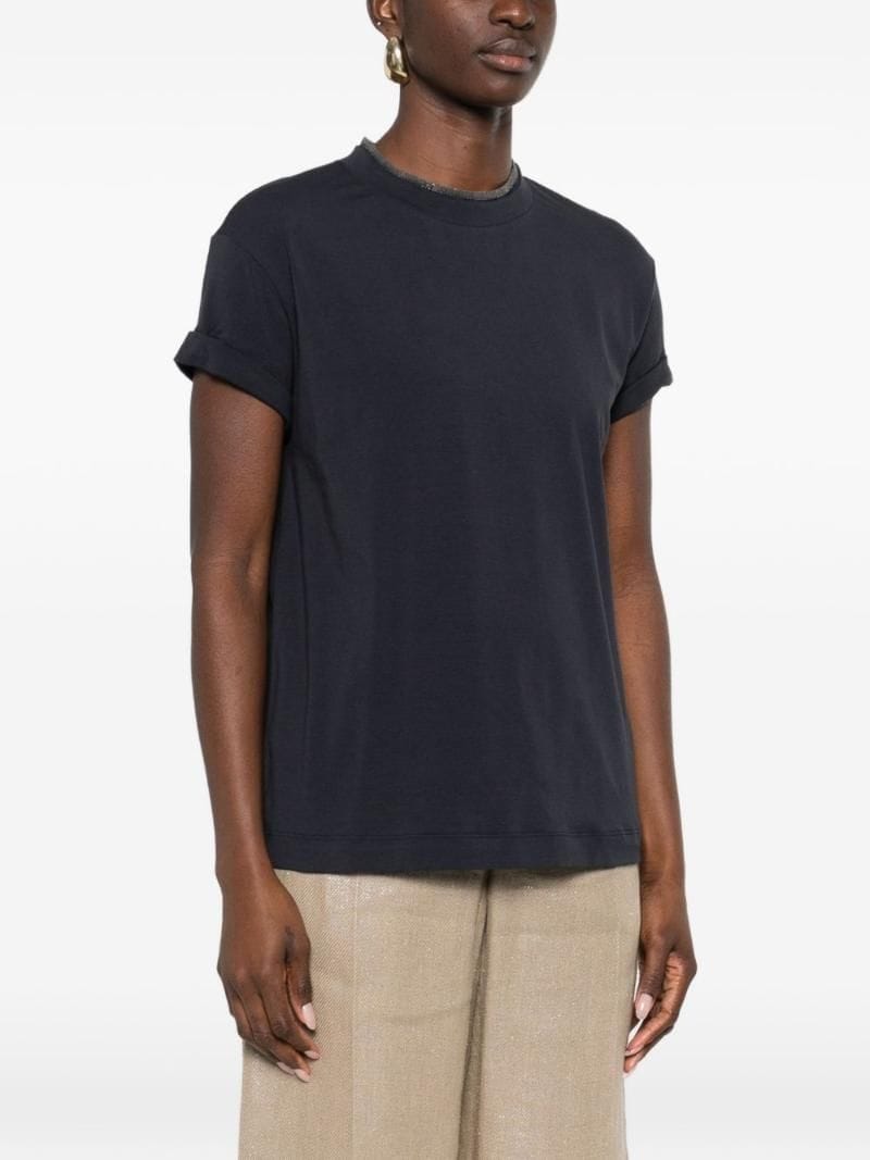 Brunello Cucinelli Precious Faux-Layering Jersey T-Shirt