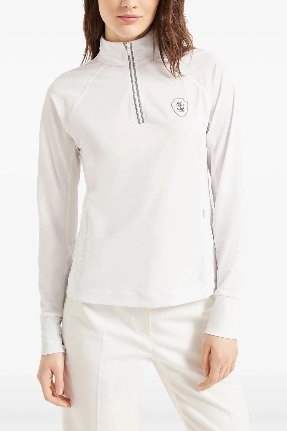 Brunello Cucinelli Brunello Cucinelli Precious Half Zip Sweater