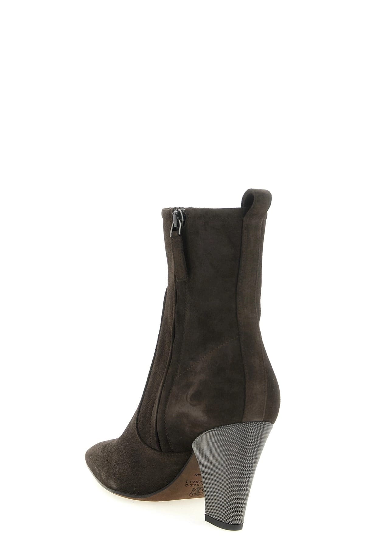 Brunello Cucinelli Brunello Cucinelli Precious Heel Ankle Boots