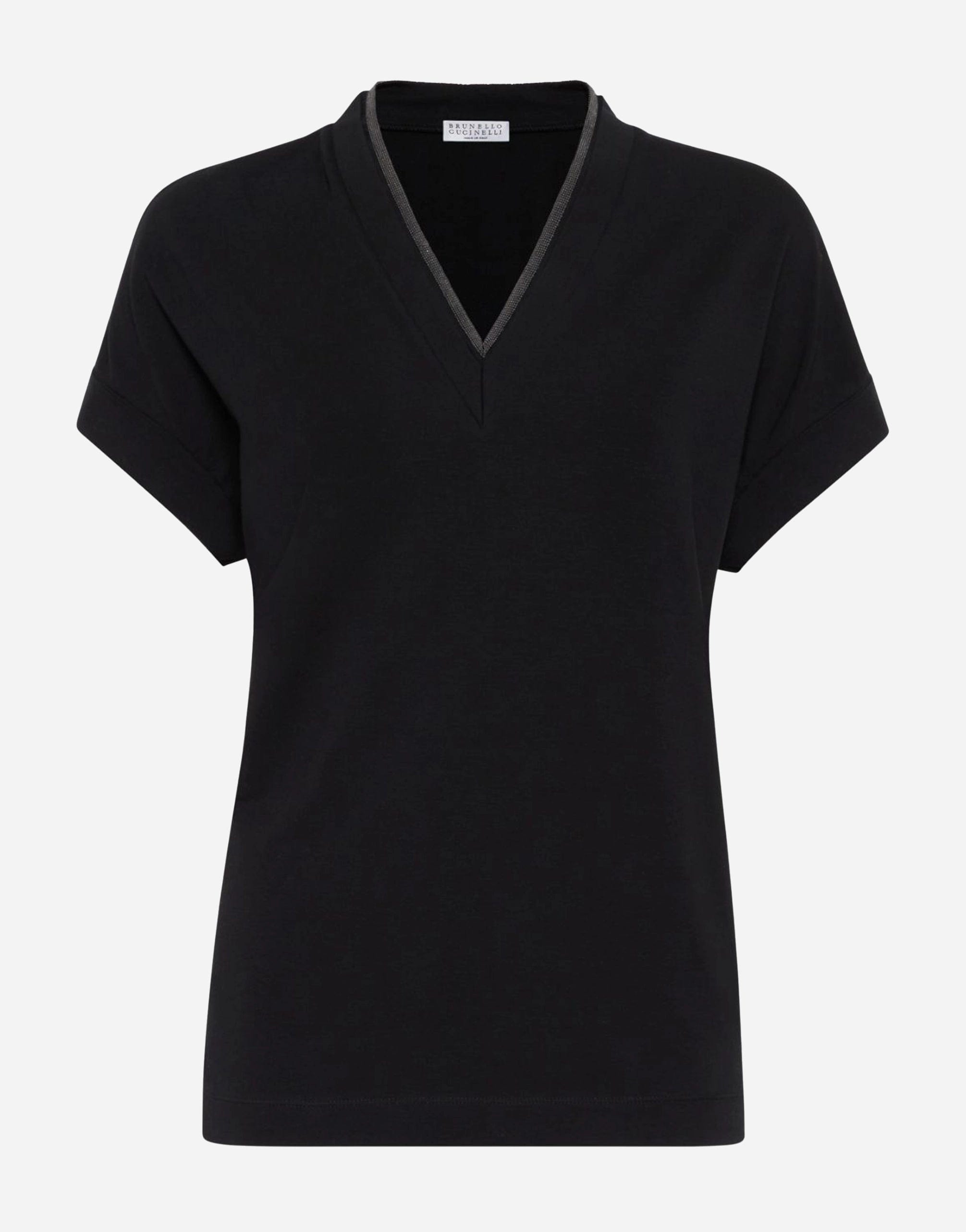 Brunello Cucinelli Precious Neckline T-Shirt