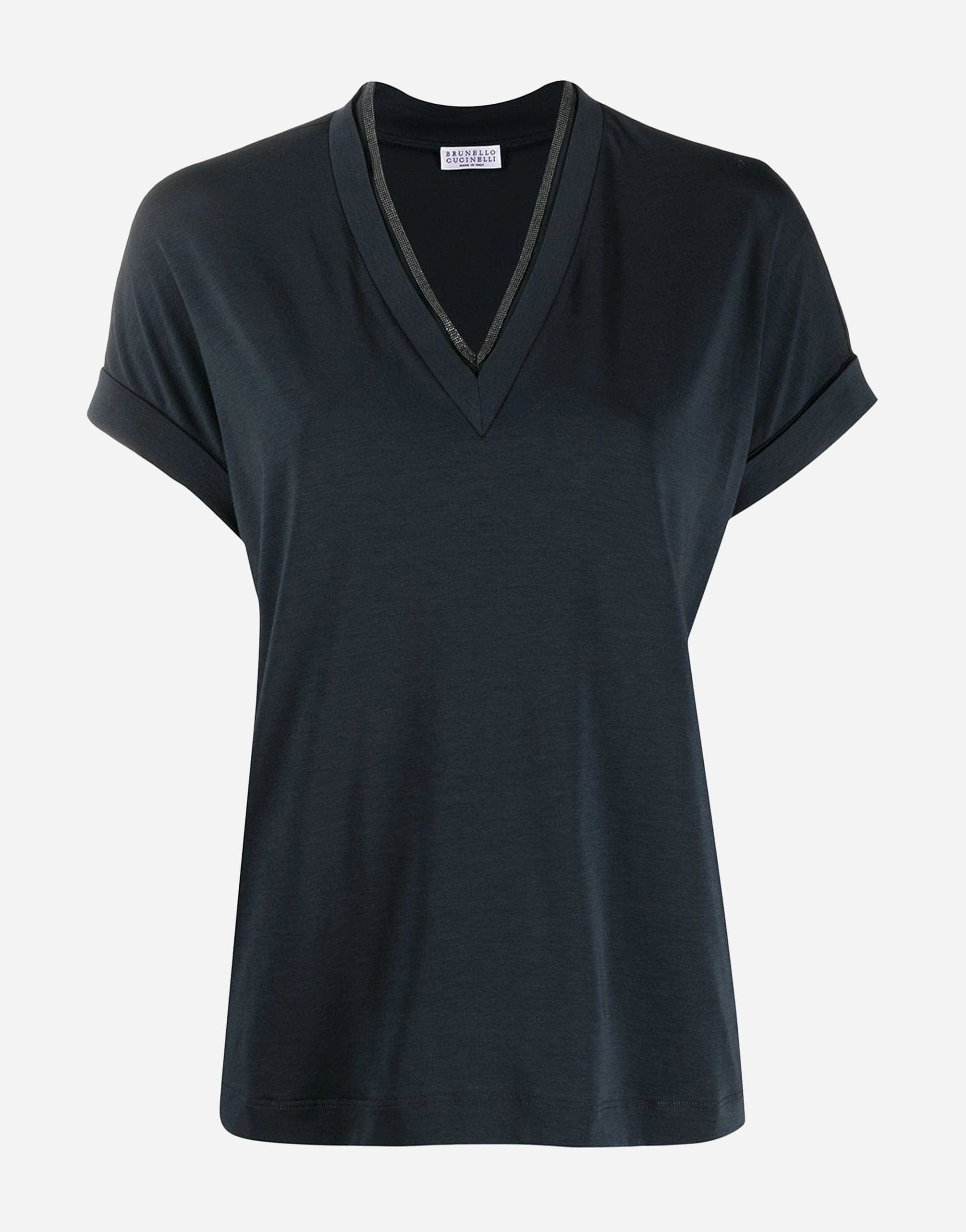 Brunello Cucinelli Precious Neckline T-Shirt