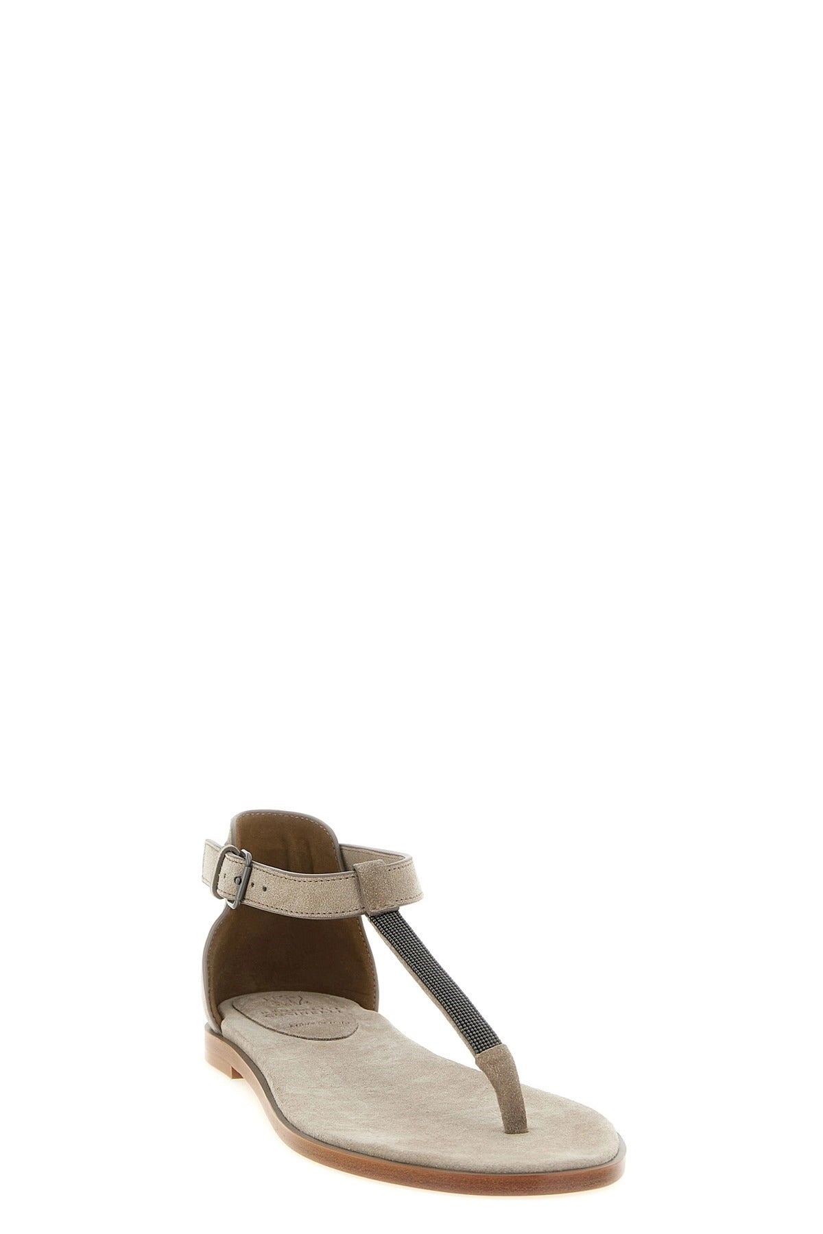 Brunello Cucinelli Precious Strap T-Strap Sandals - alternate view