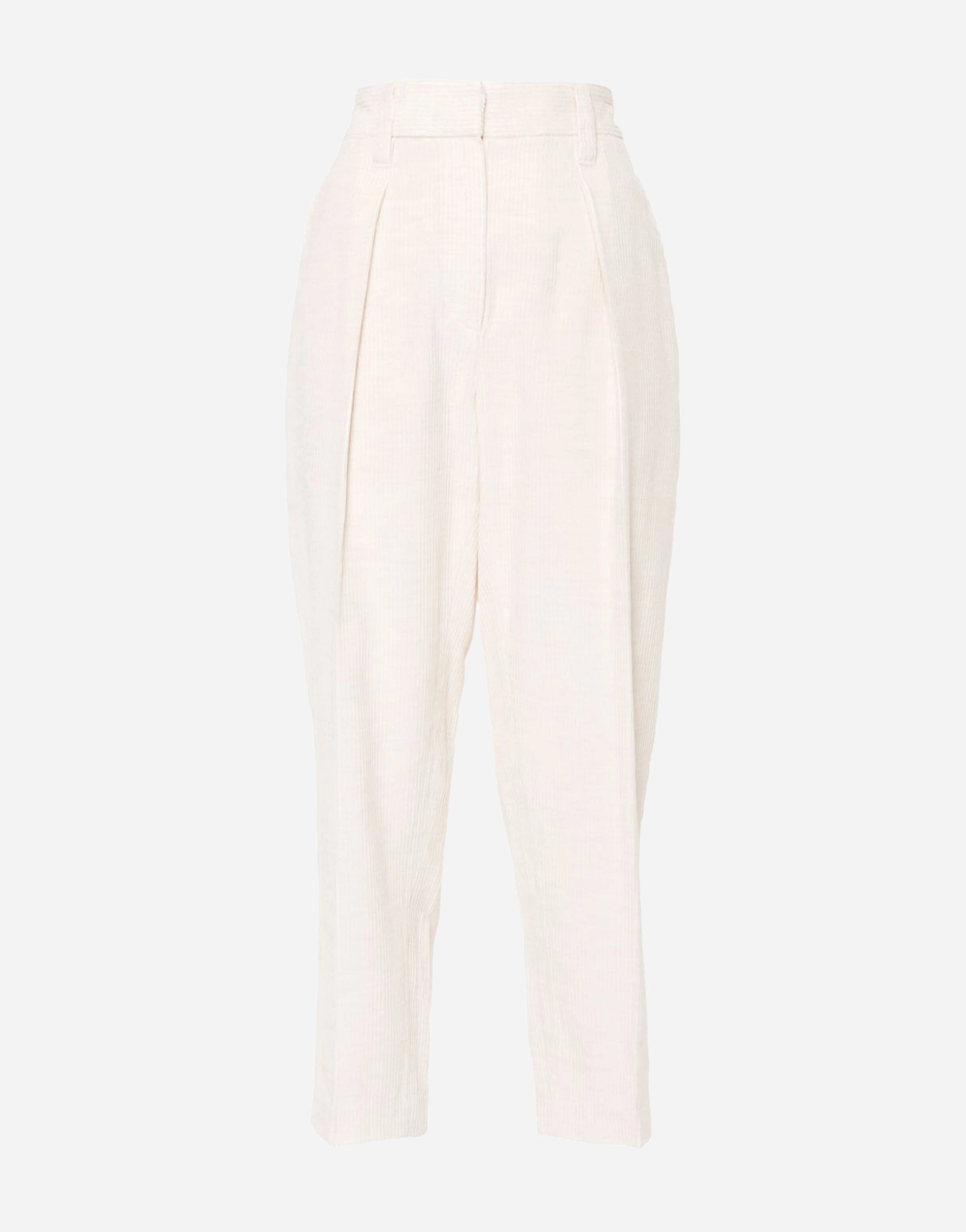 Brunello Cucinelli Pressed-Crease Corduroy Pants