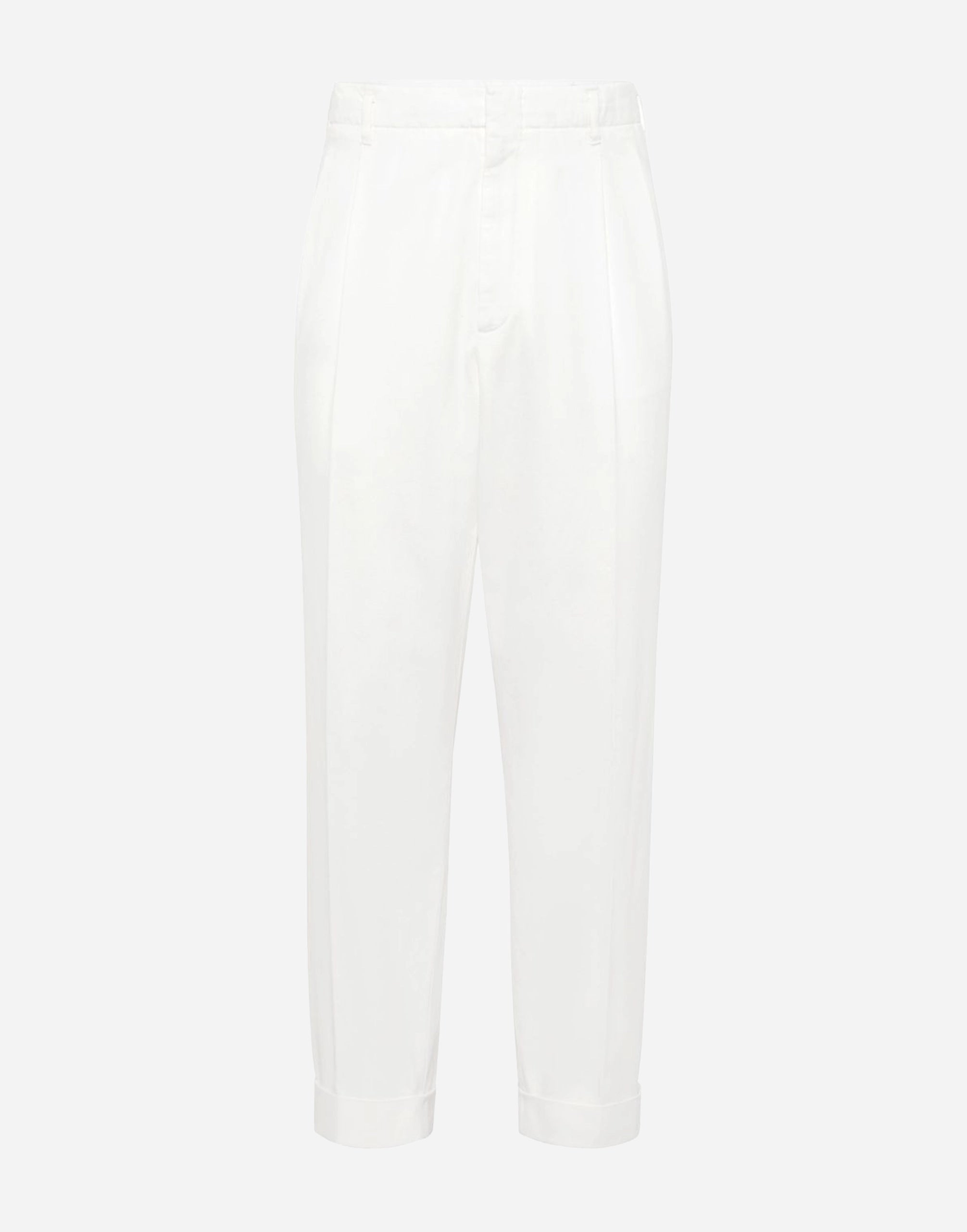 Brunello Cucinelli Pressed-Crease Cotton Pants