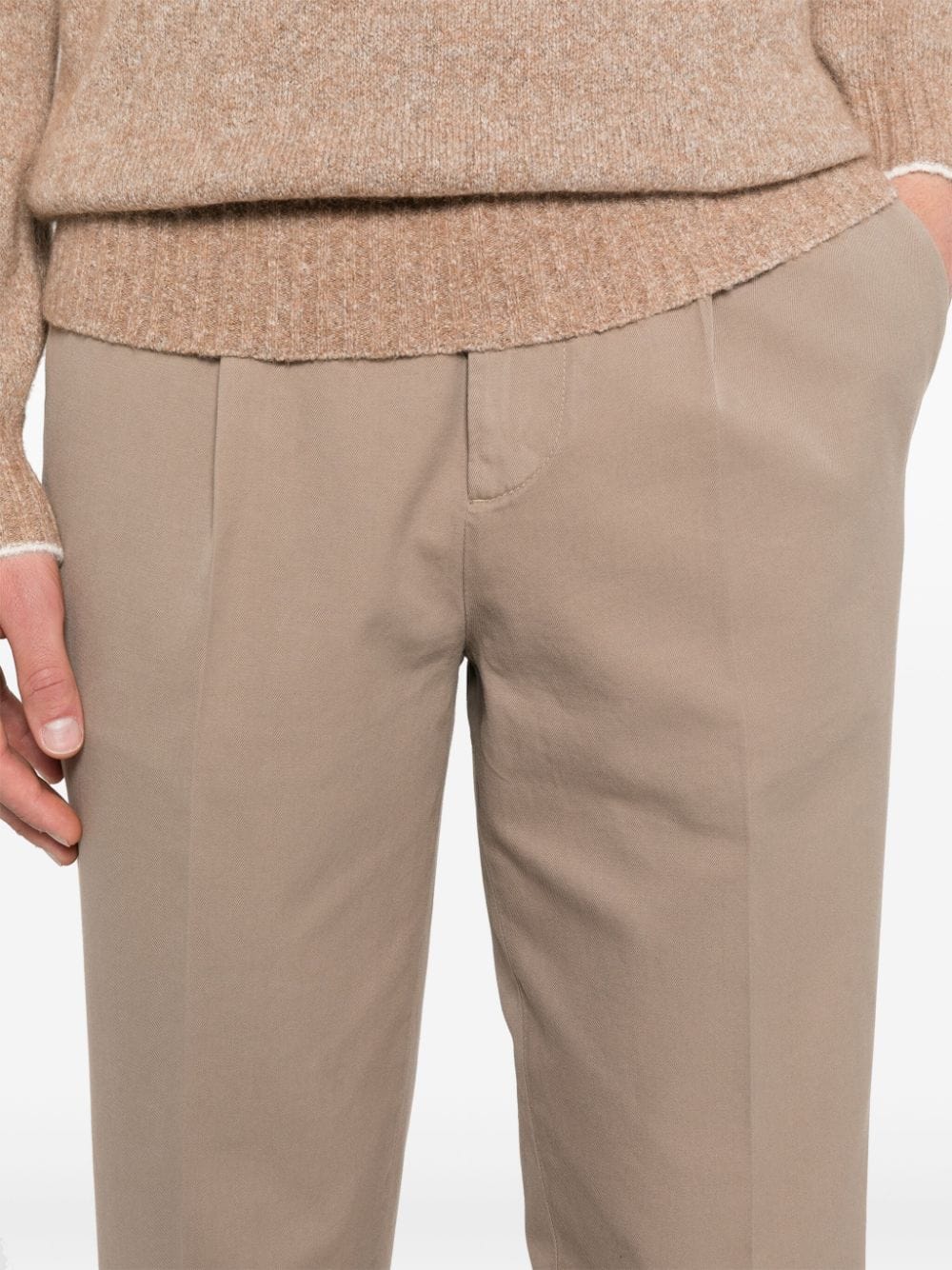 Brunello Cucinelli Pressed-Crease Pants