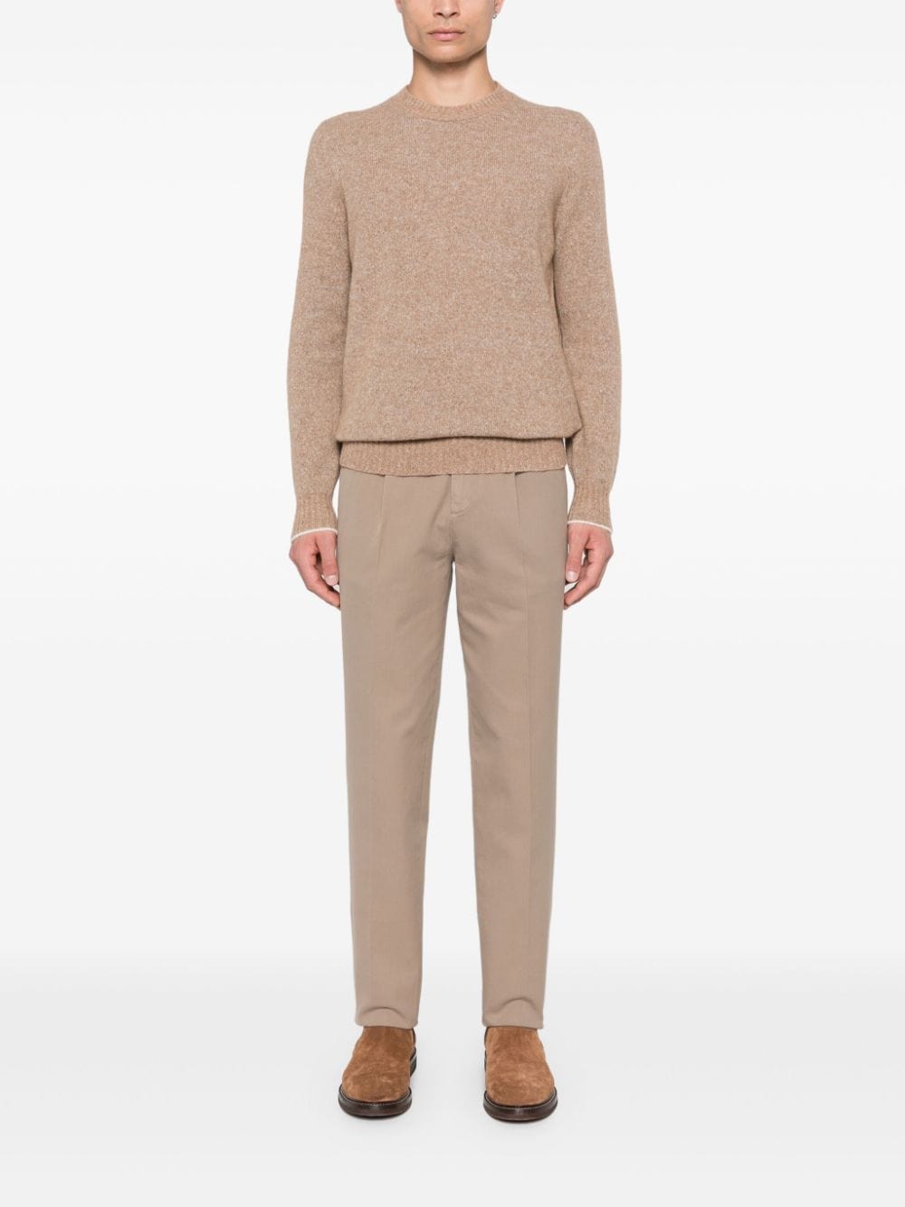 Brunello Cucinelli Pressed-Crease Pants