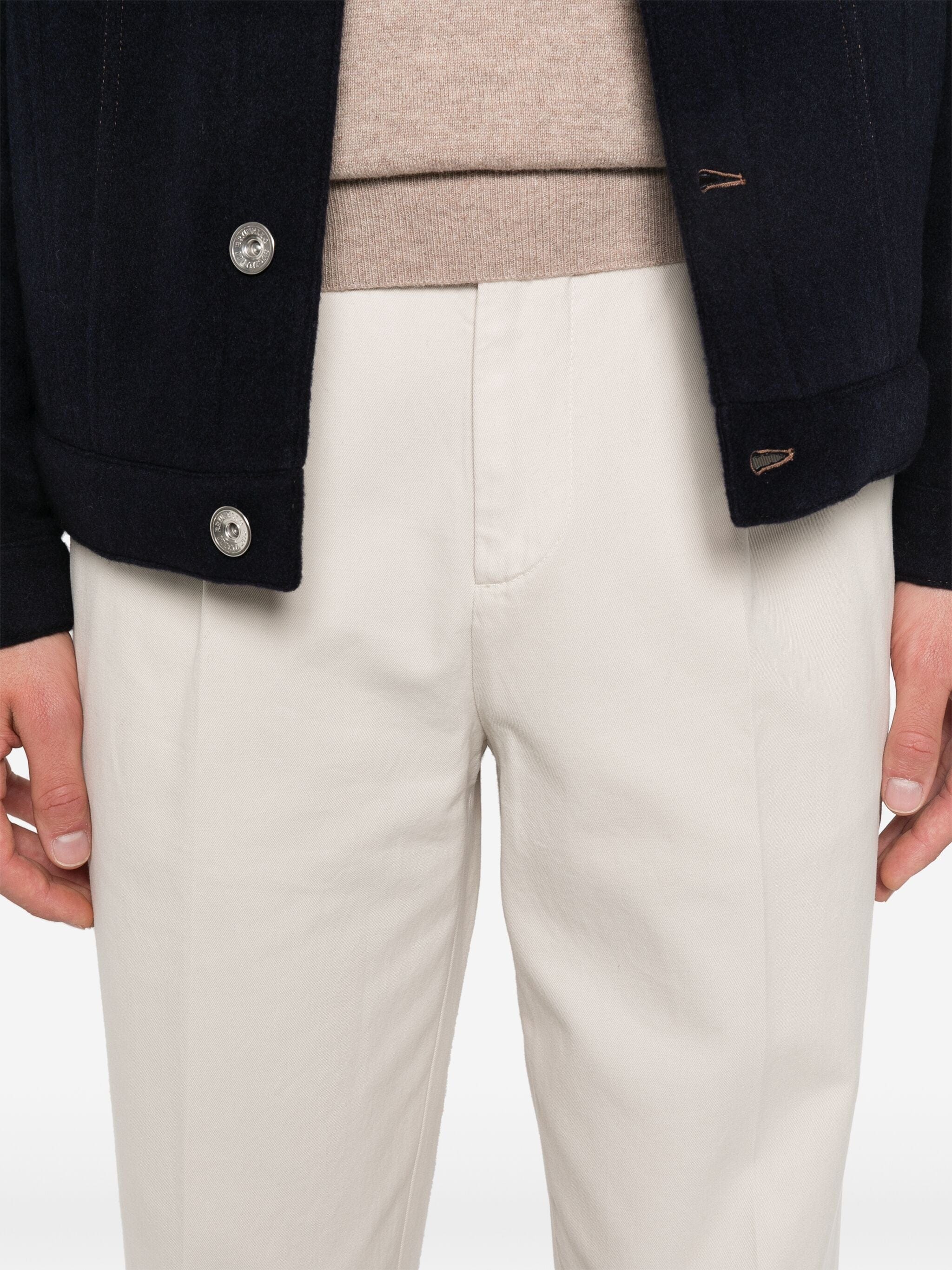 Brunello Cucinelli Pressed-Crease Pants