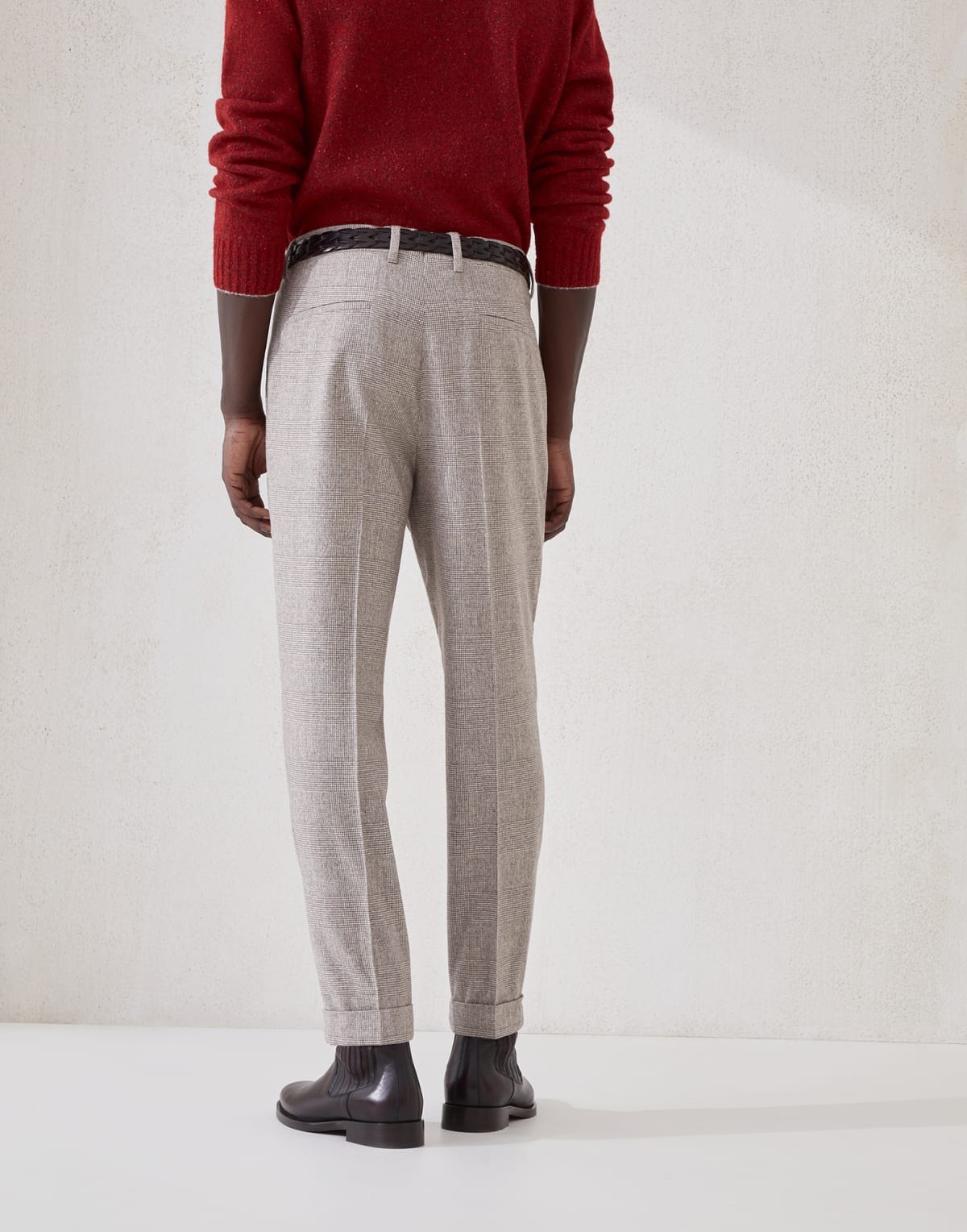 Brunello Cucinelli Prince of Wales Flannel Two-Piece Suit