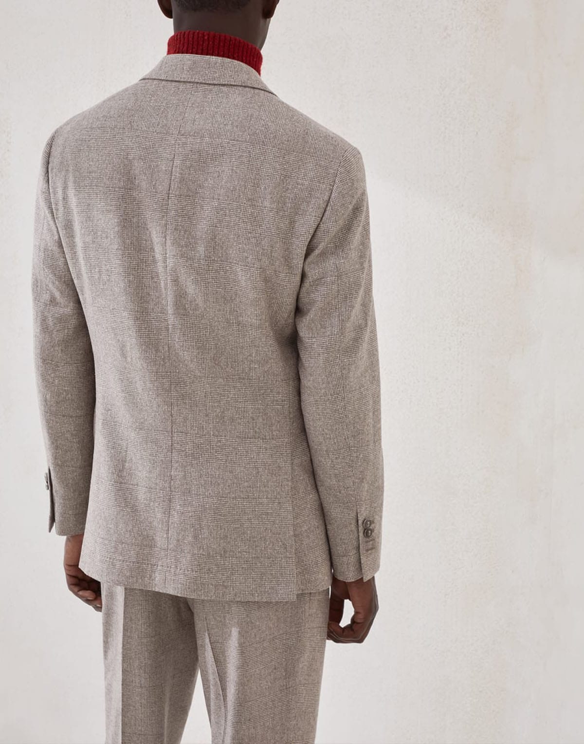 Brunello Cucinelli Prince of Wales Flannel Two-Piece Suit