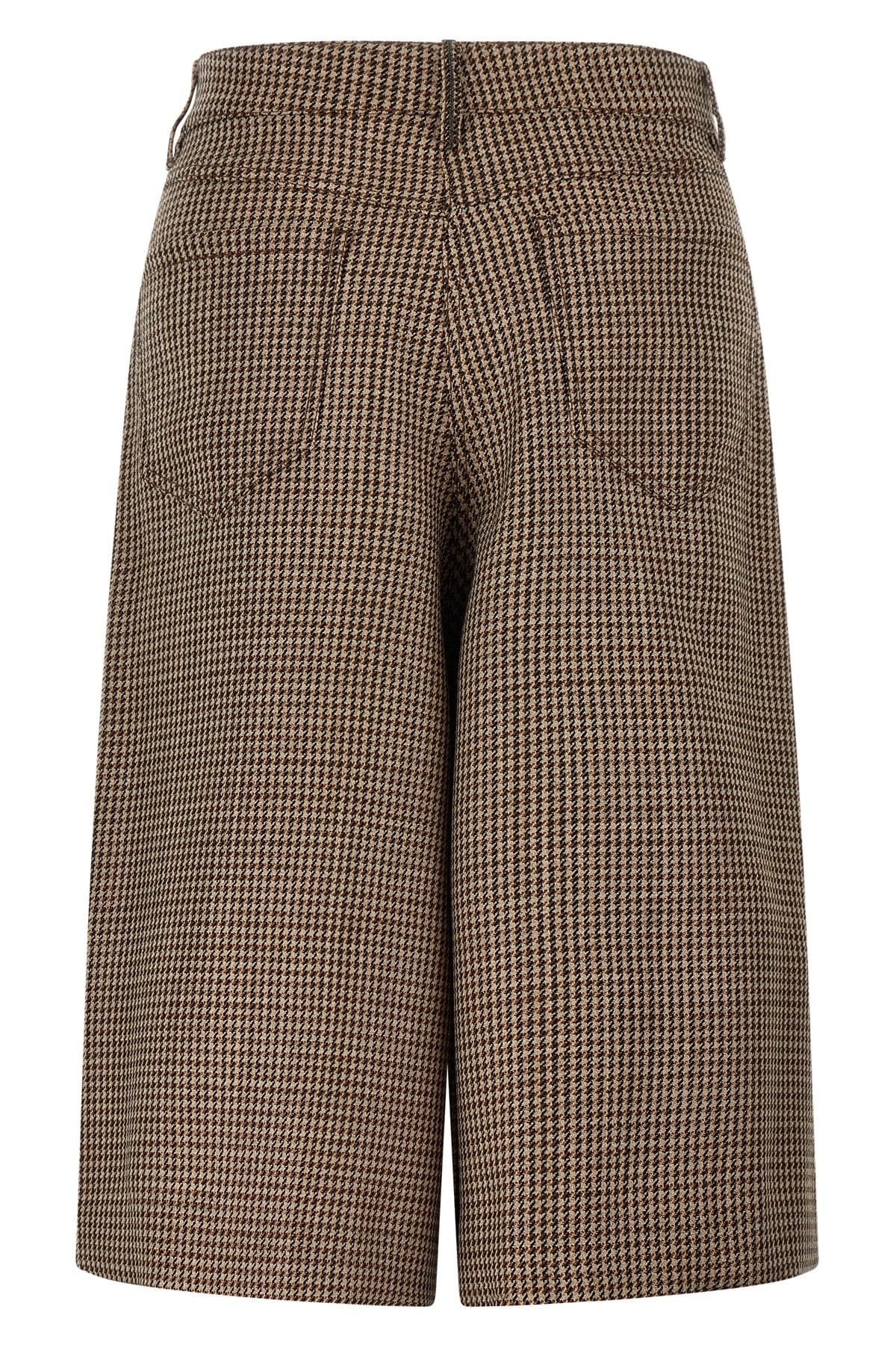 Brunello Cucinelli Brunello Cucinelli Prince Of Wales Lamé Bermuda Shorts