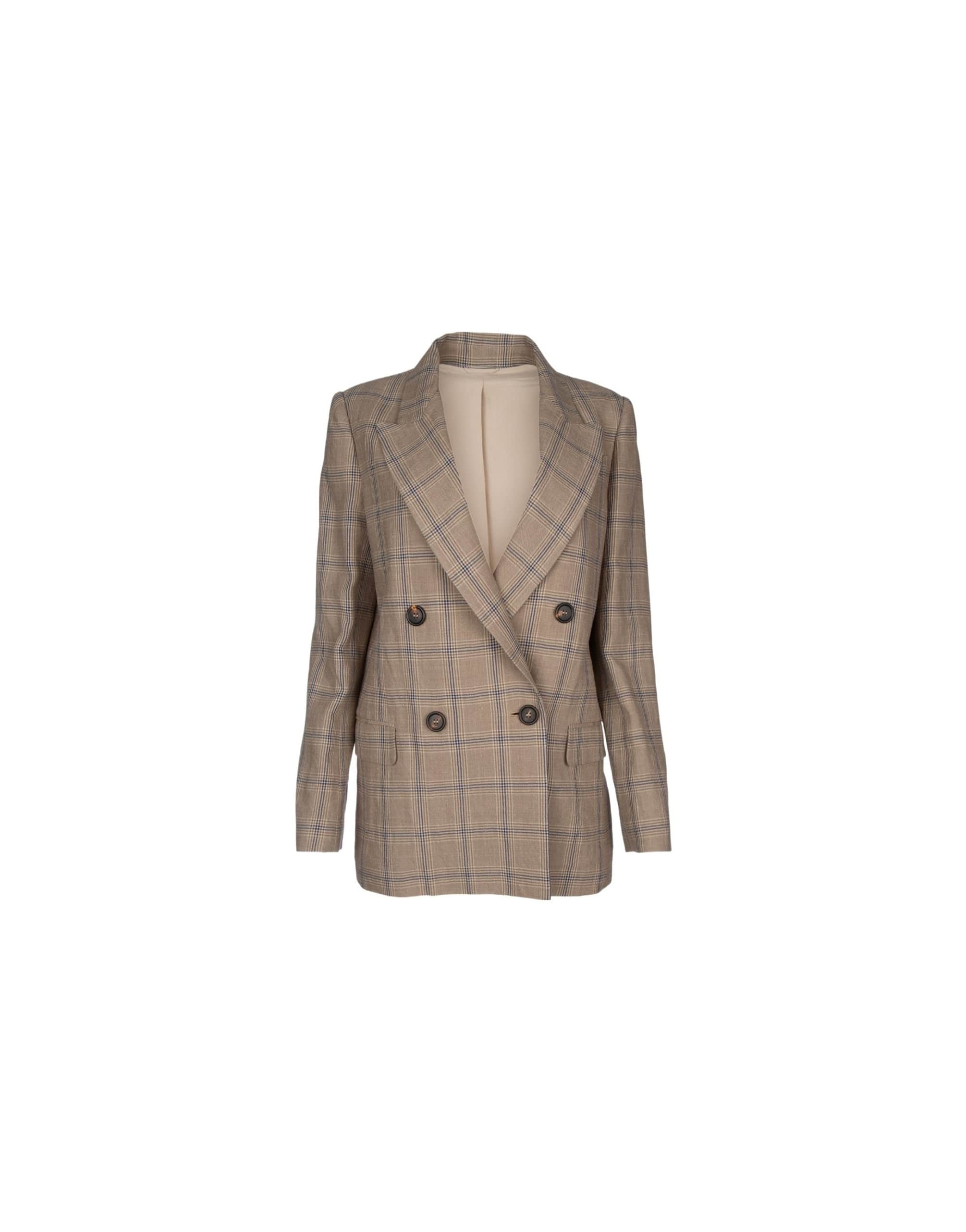 Brunello Cucinelli Prince Of Wales Linen Blazer | Sendegaro JP