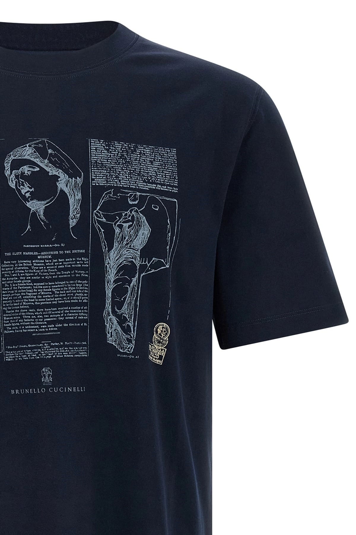 Brunello Cucinelli Brunello Cucinelli Printed Cotton Jersey T-Shirt