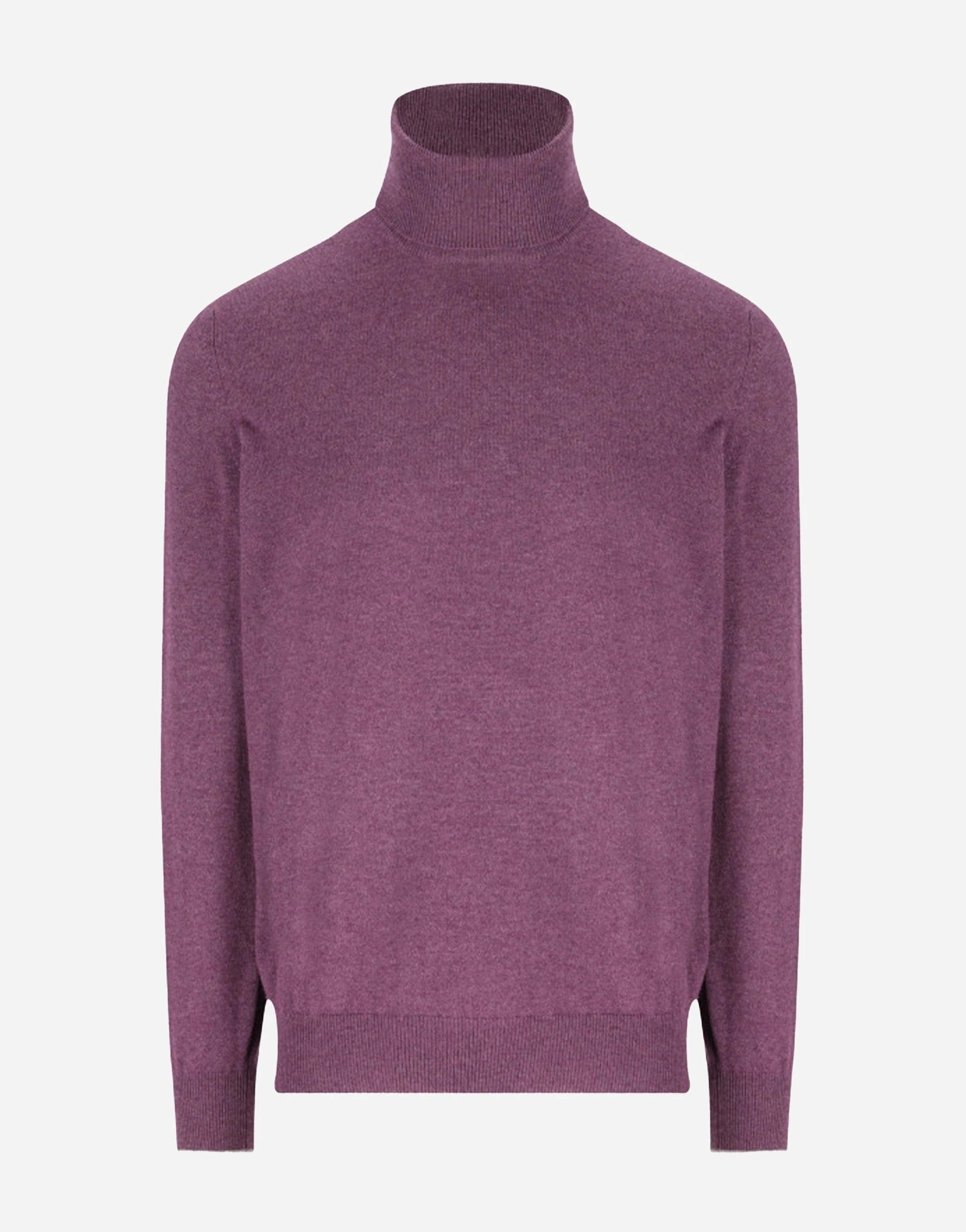 Brunello Cucinelli Purple Cashmere Turtleneck Sweater