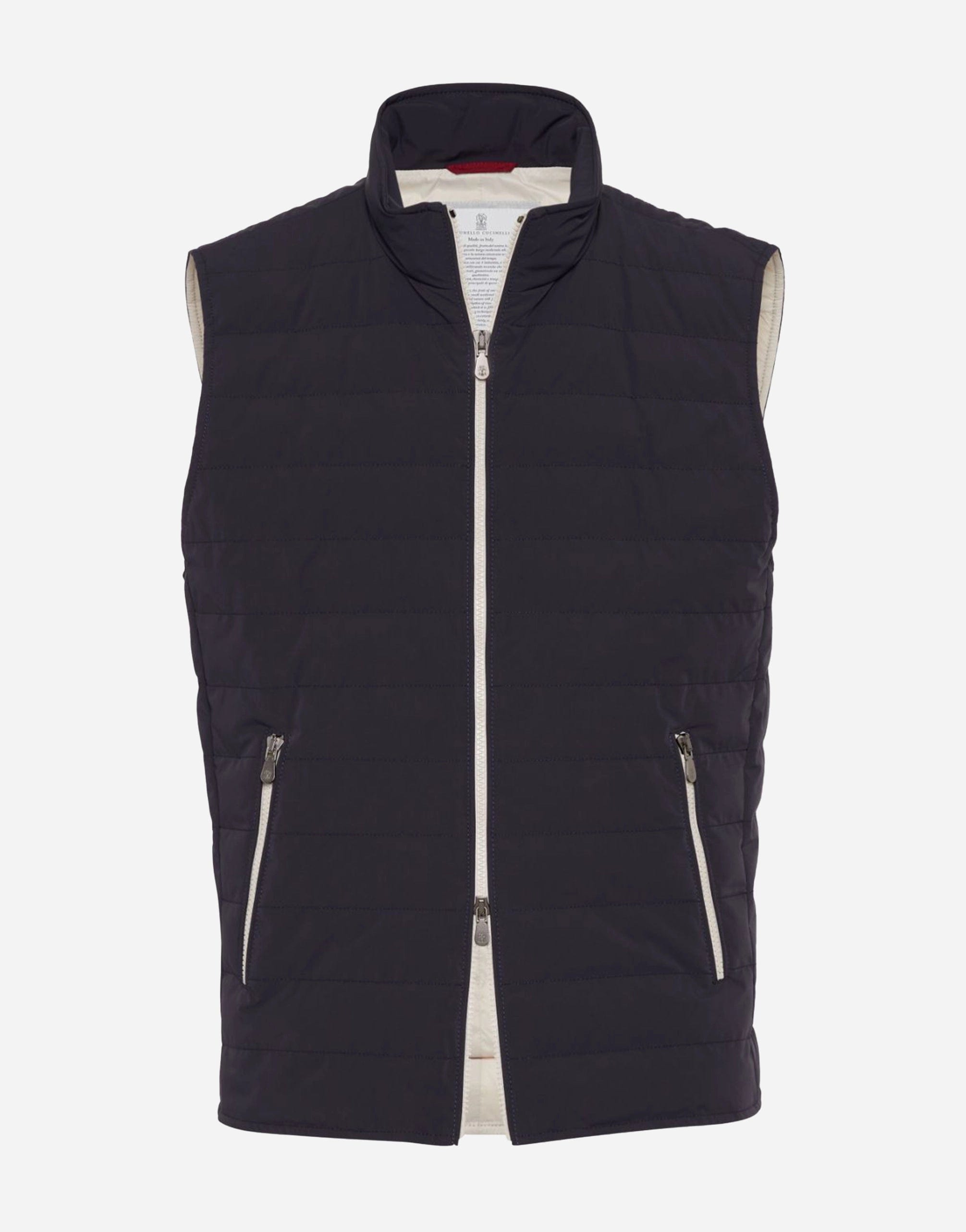 Brunello Cucinelli Quilted High-Neck Gilet