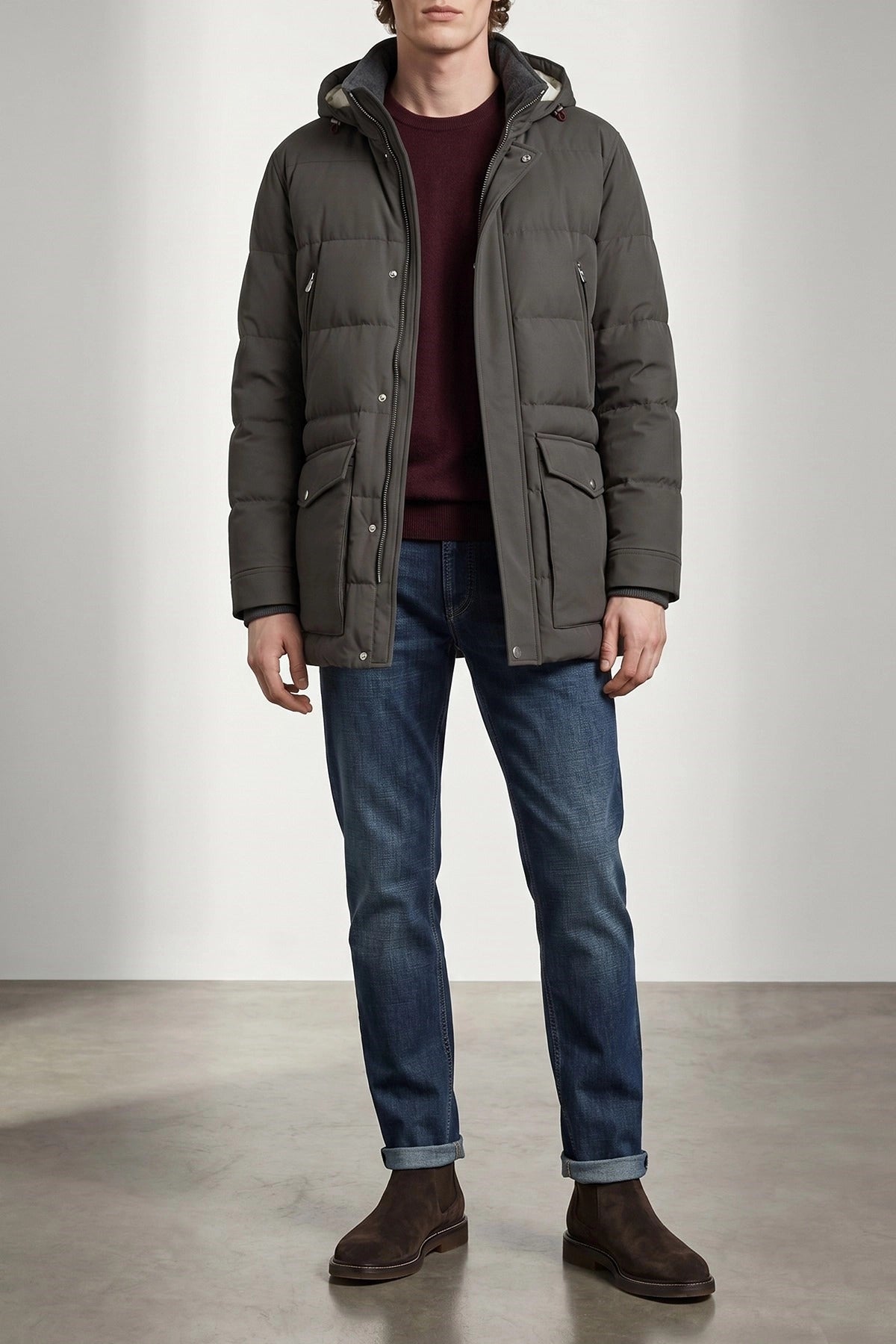 Brunello Cucinelli Quilted Hooded Parka | Sendegaro NL
