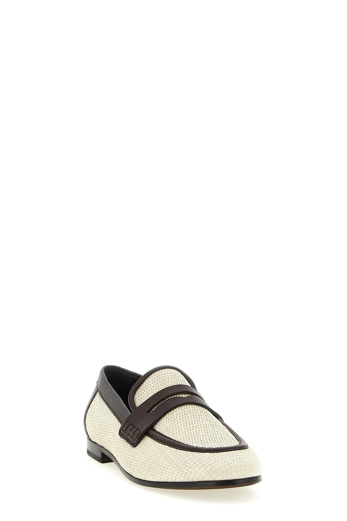 Brunello Cucinelli Raffia Loafers - alternate view