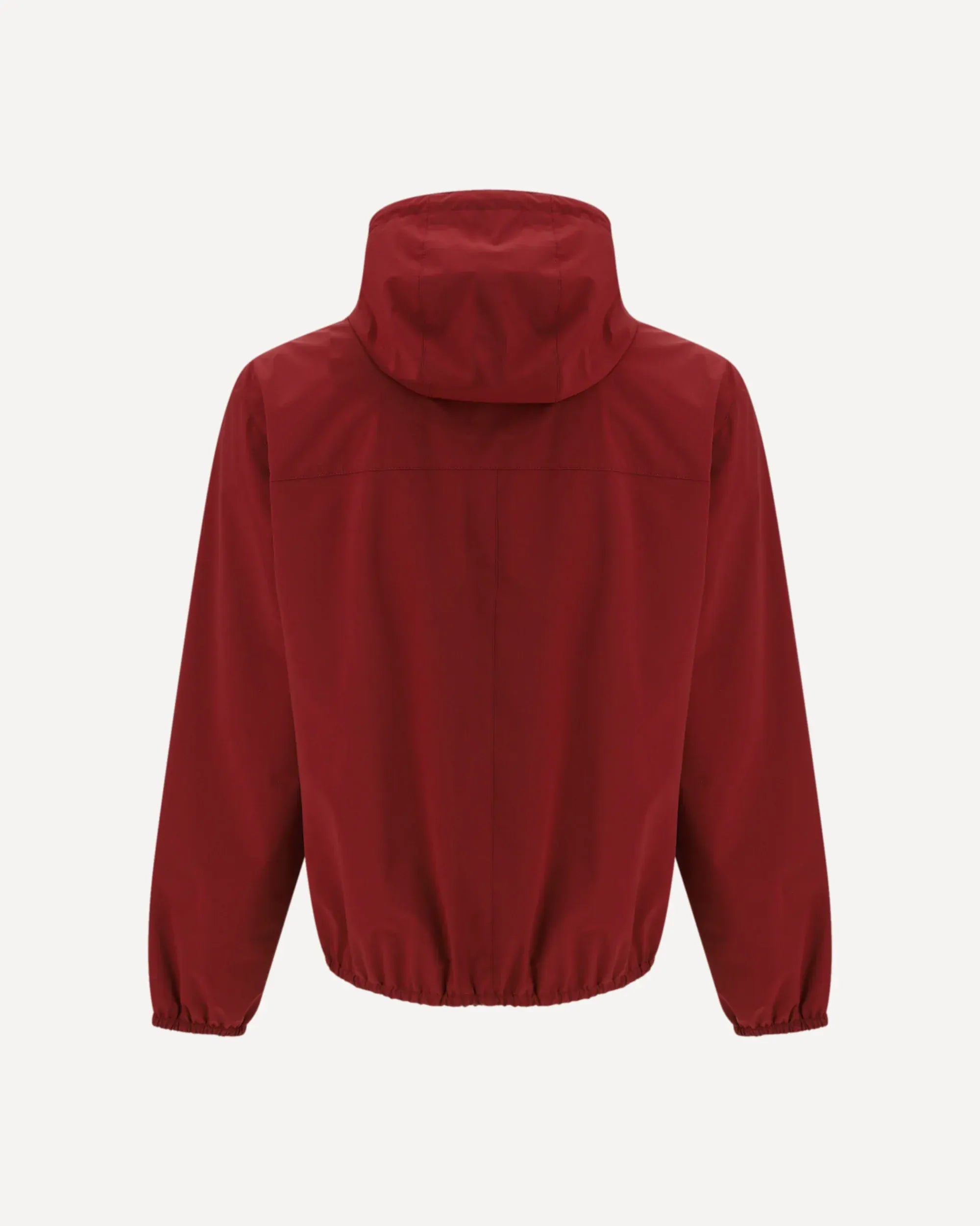 Brunello Cucinelli Red Bonded Hooded Logo Jacket - alternate view