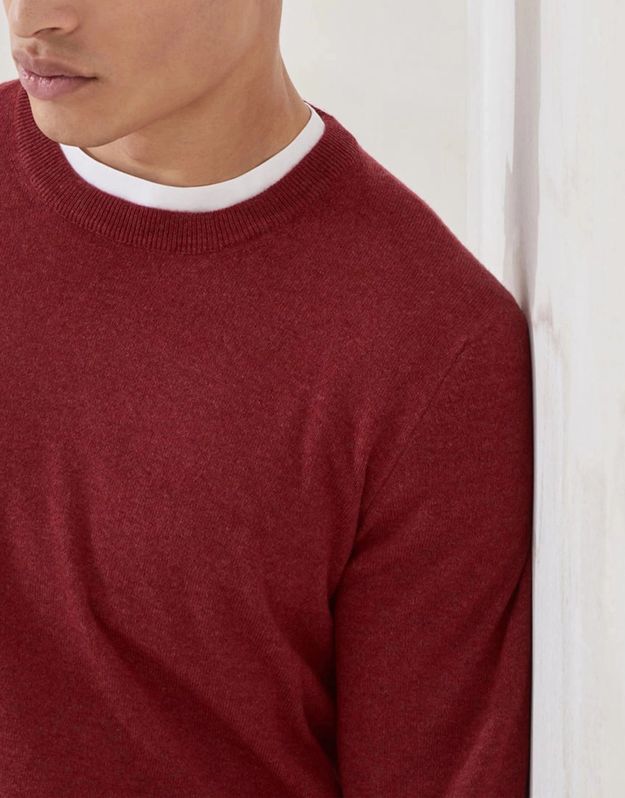 Brunello Cucinelli Red Cashmere Sweater