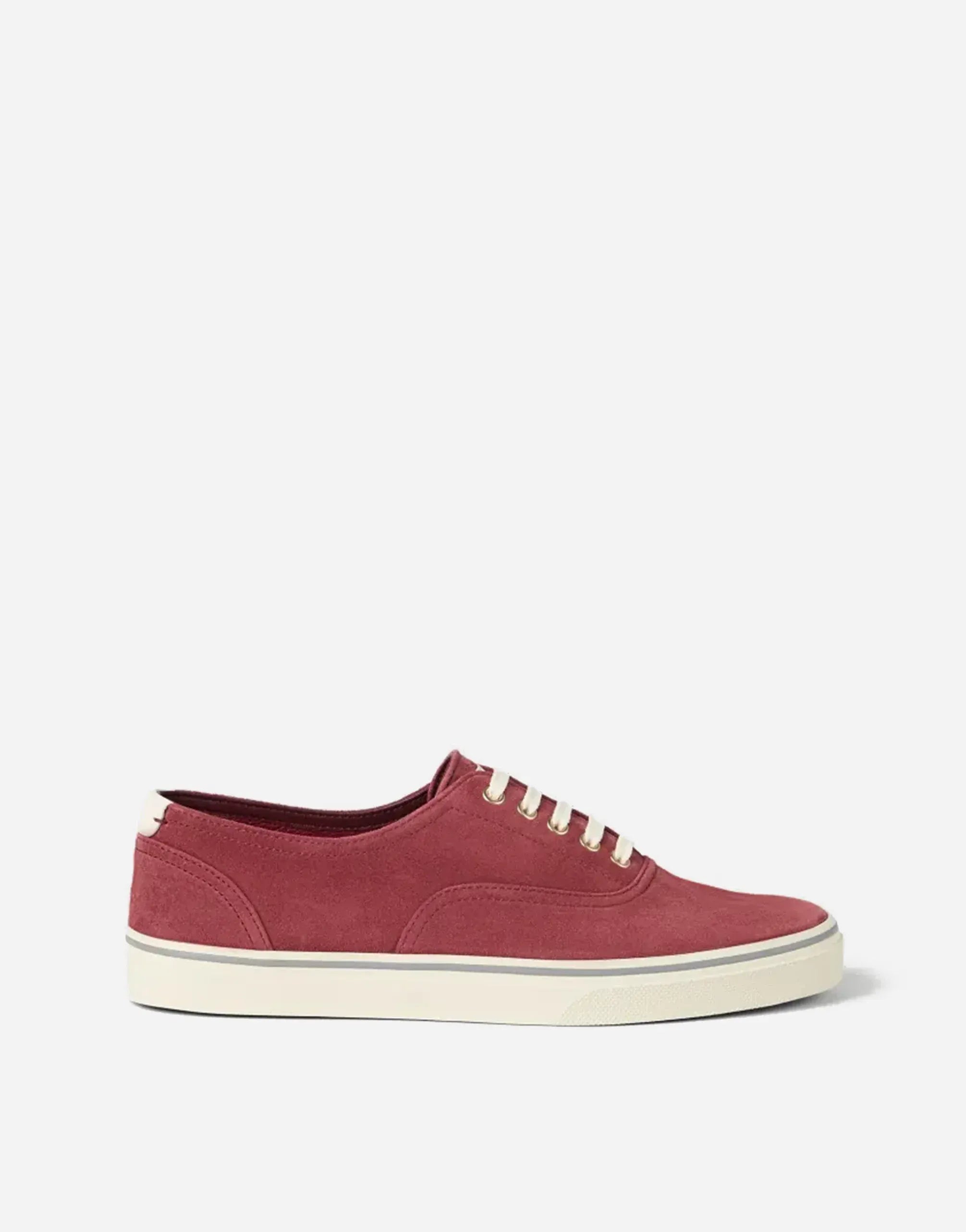 Brunello Cucinelli Red Reversed Leather Sneakers