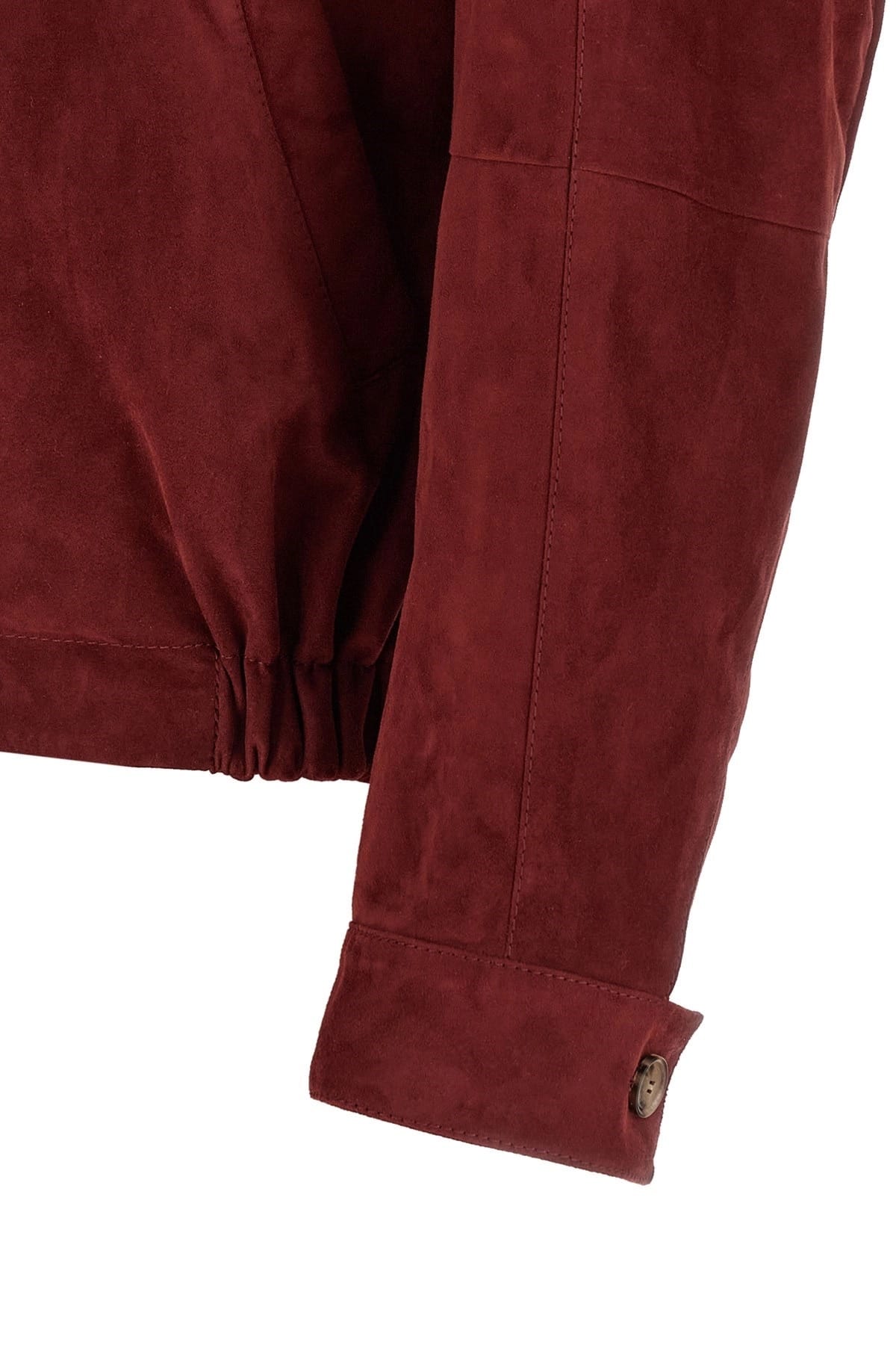 Brunello Cucinelli Brunello Cucinelli Red Suede Jacket