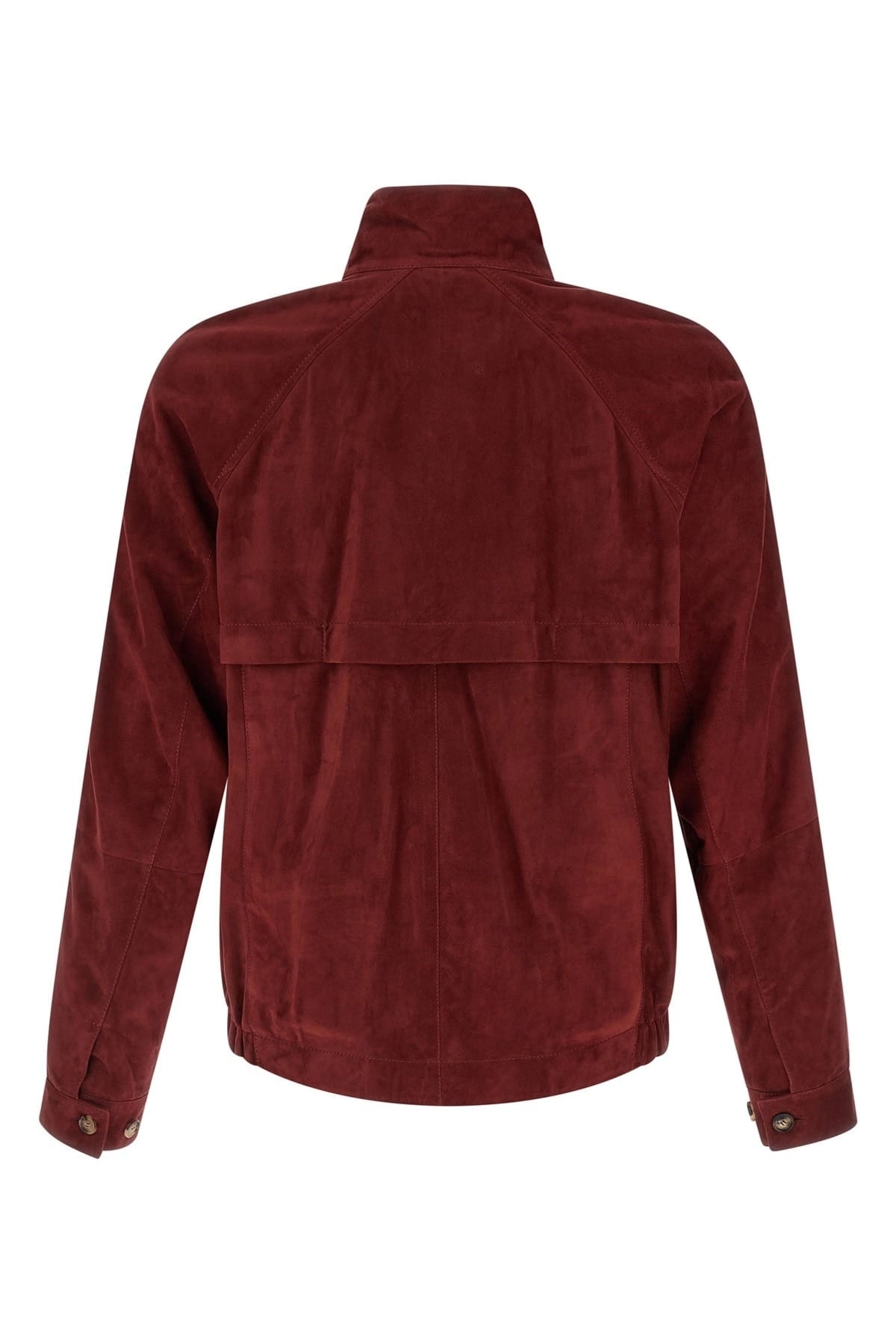 Brunello Cucinelli Brunello Cucinelli Red Suede Jacket
