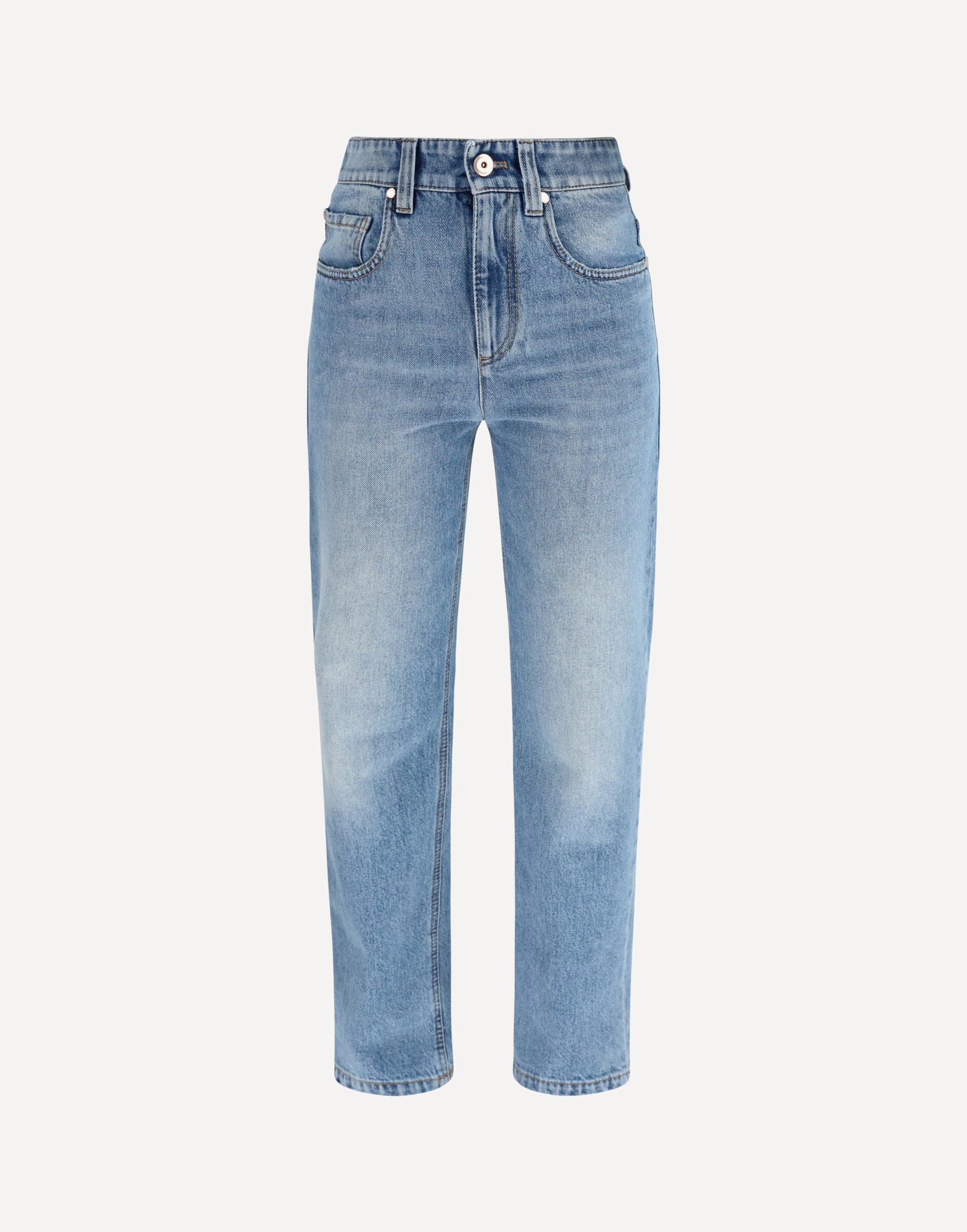 Brunello Cucinelli Retro Denim Pants With Monili