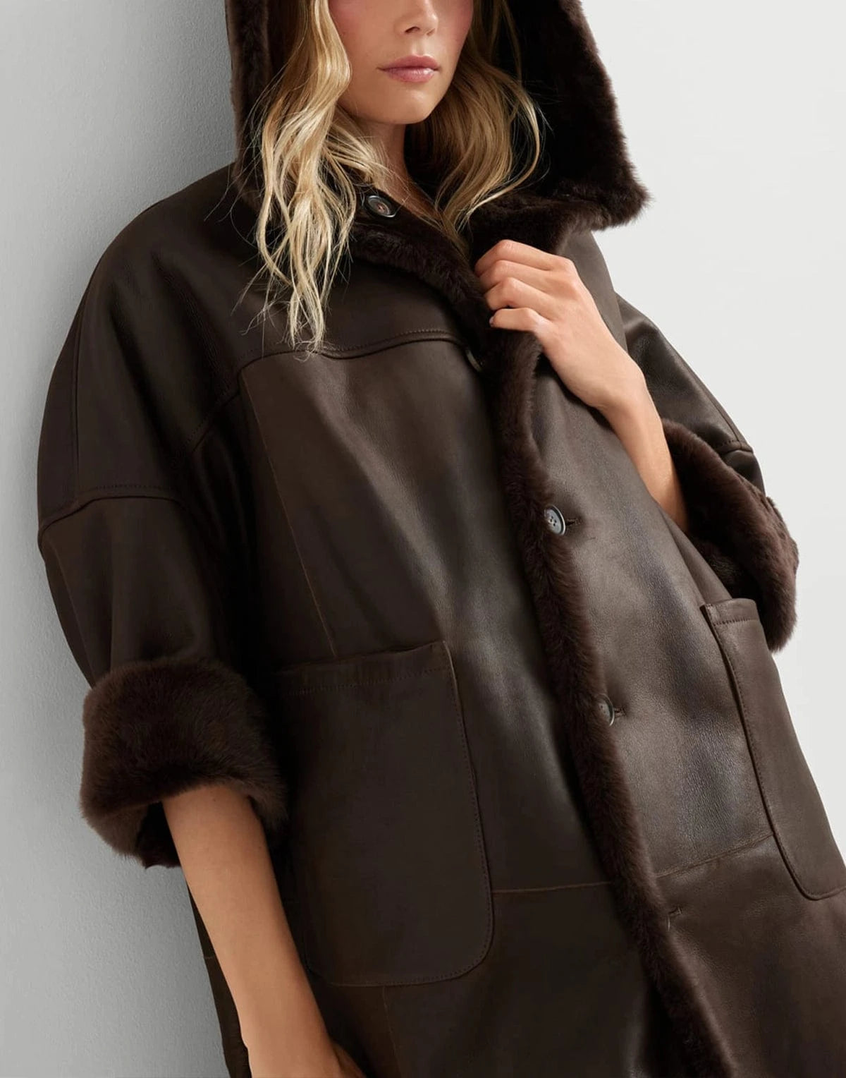 Brunello Cucinelli Reversible Shearling Coat