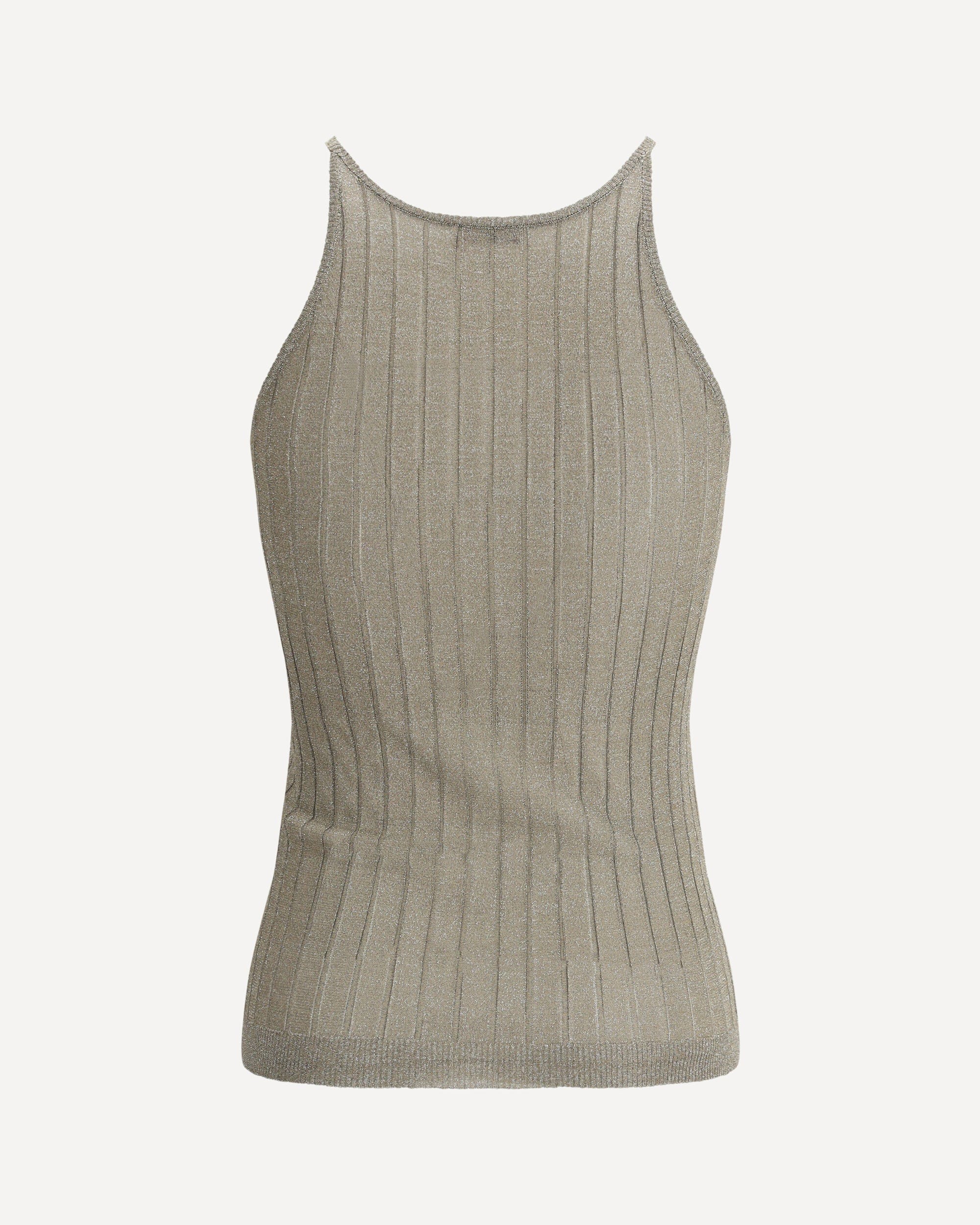 Brunello Cucinelli Ribbed Lurex Tank Top