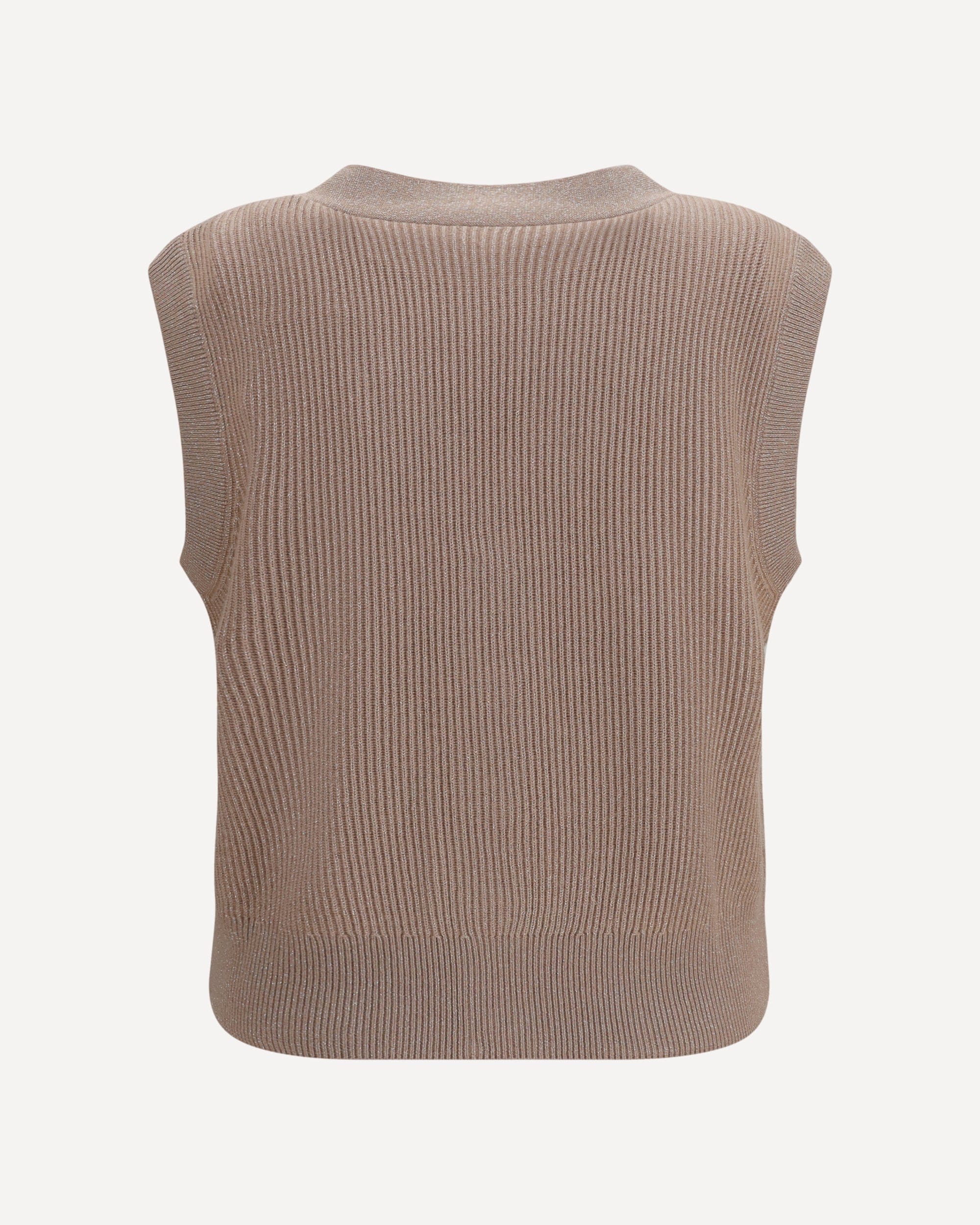 Brunello Cucinelli Ribbed V-Neck Vest - alternate view