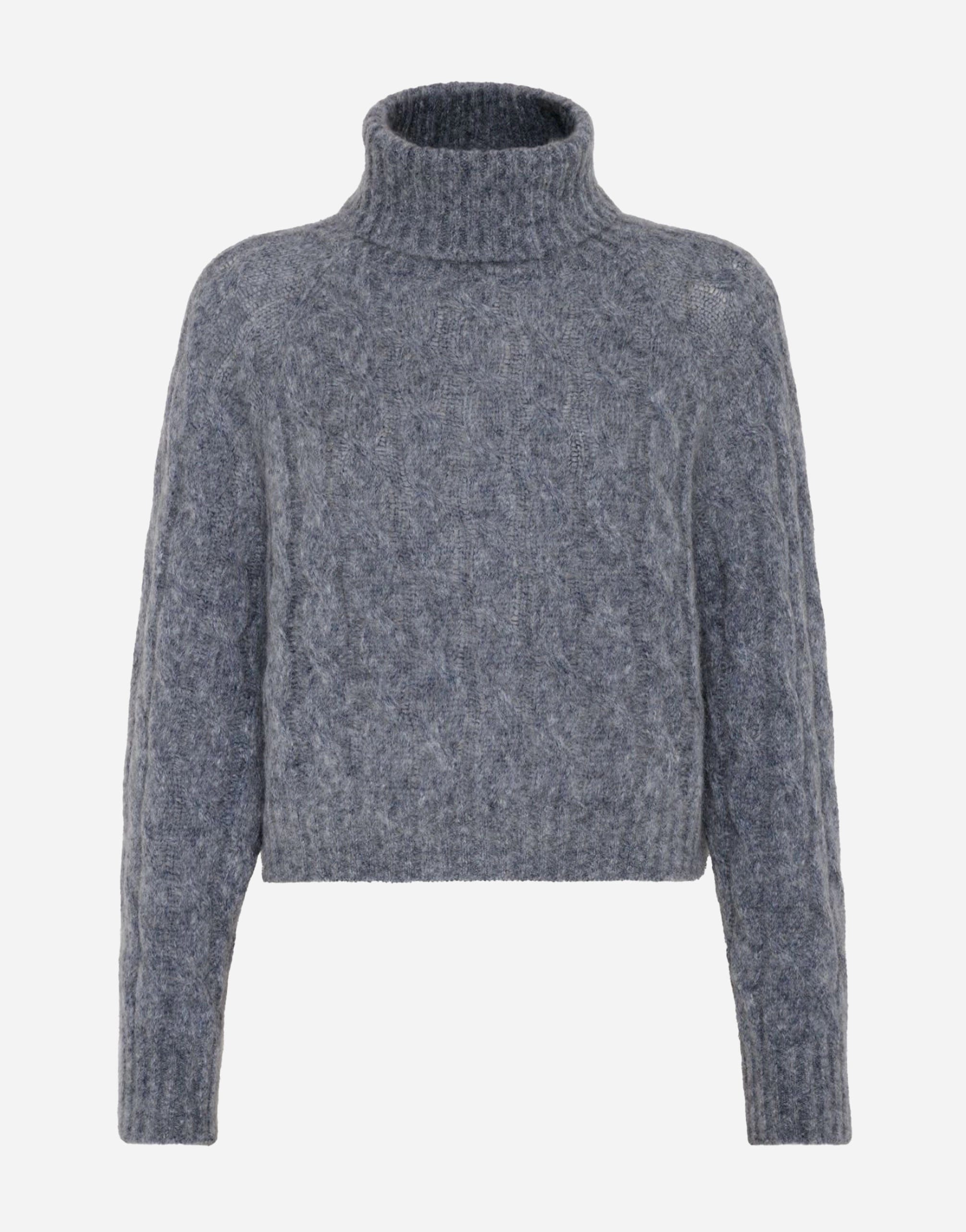 Brunello Cucinelli Roll-Neck Cable-Knit Sweater