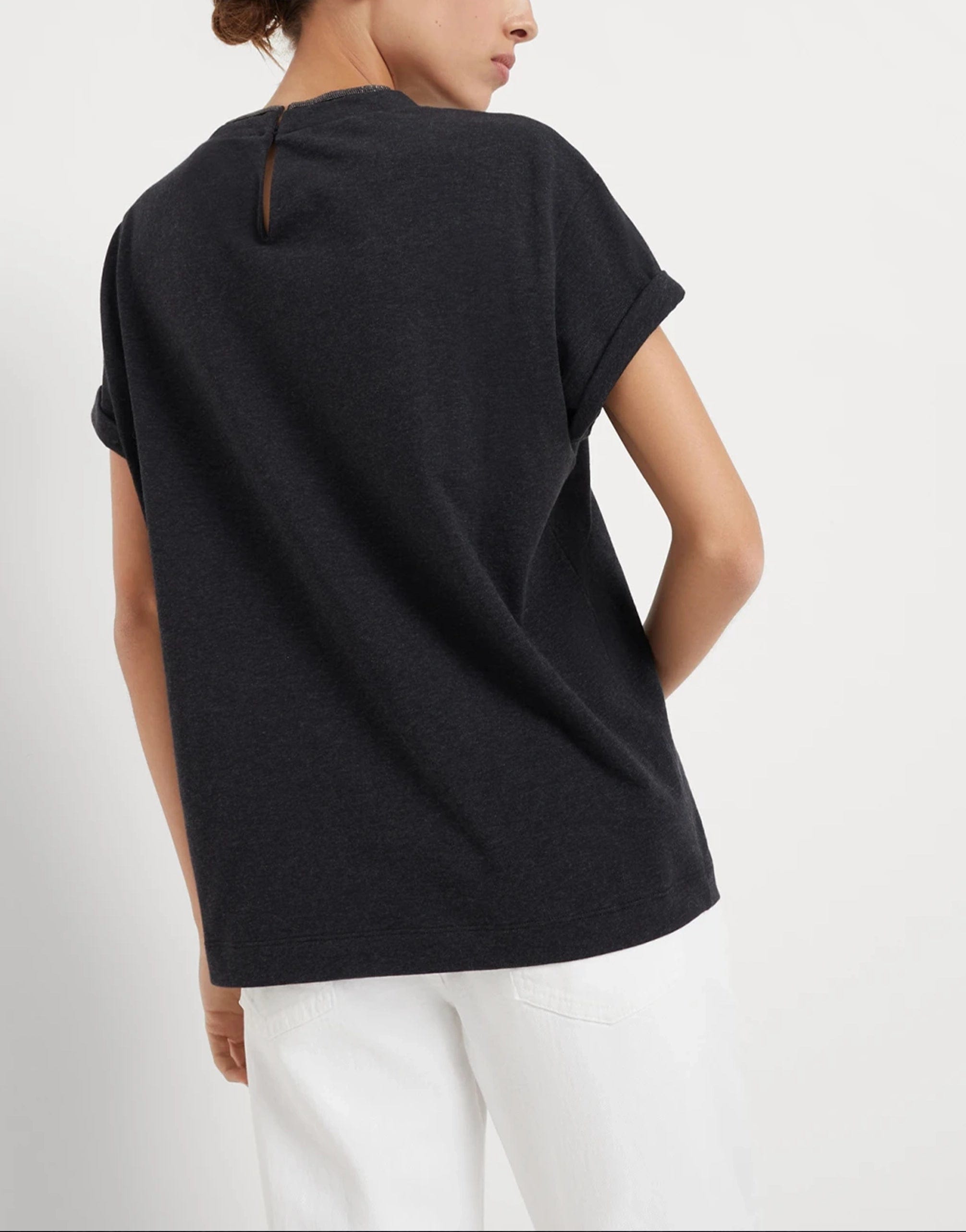 Brunello Cucinelli Round-Neck Short-Sleeve T-Shirt