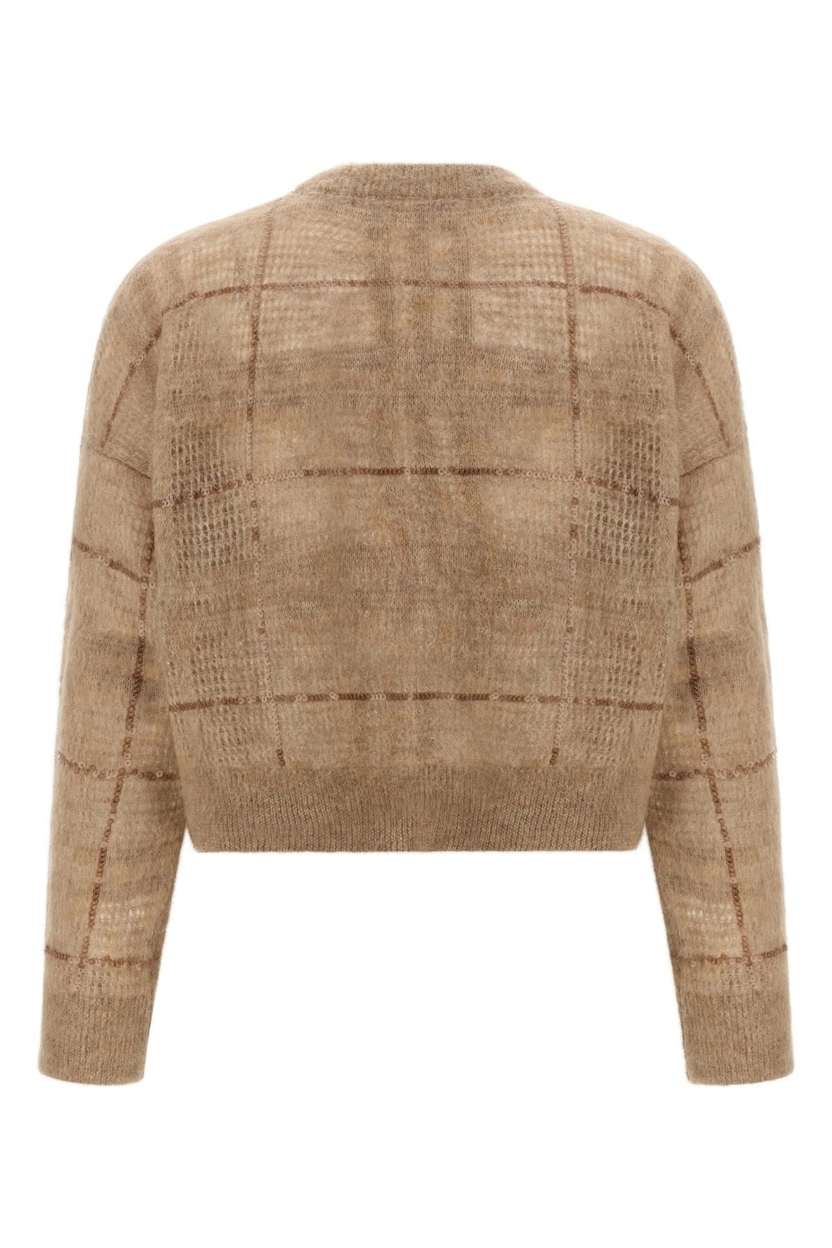 Brunello Cucinelli Sequin Check Sweater
